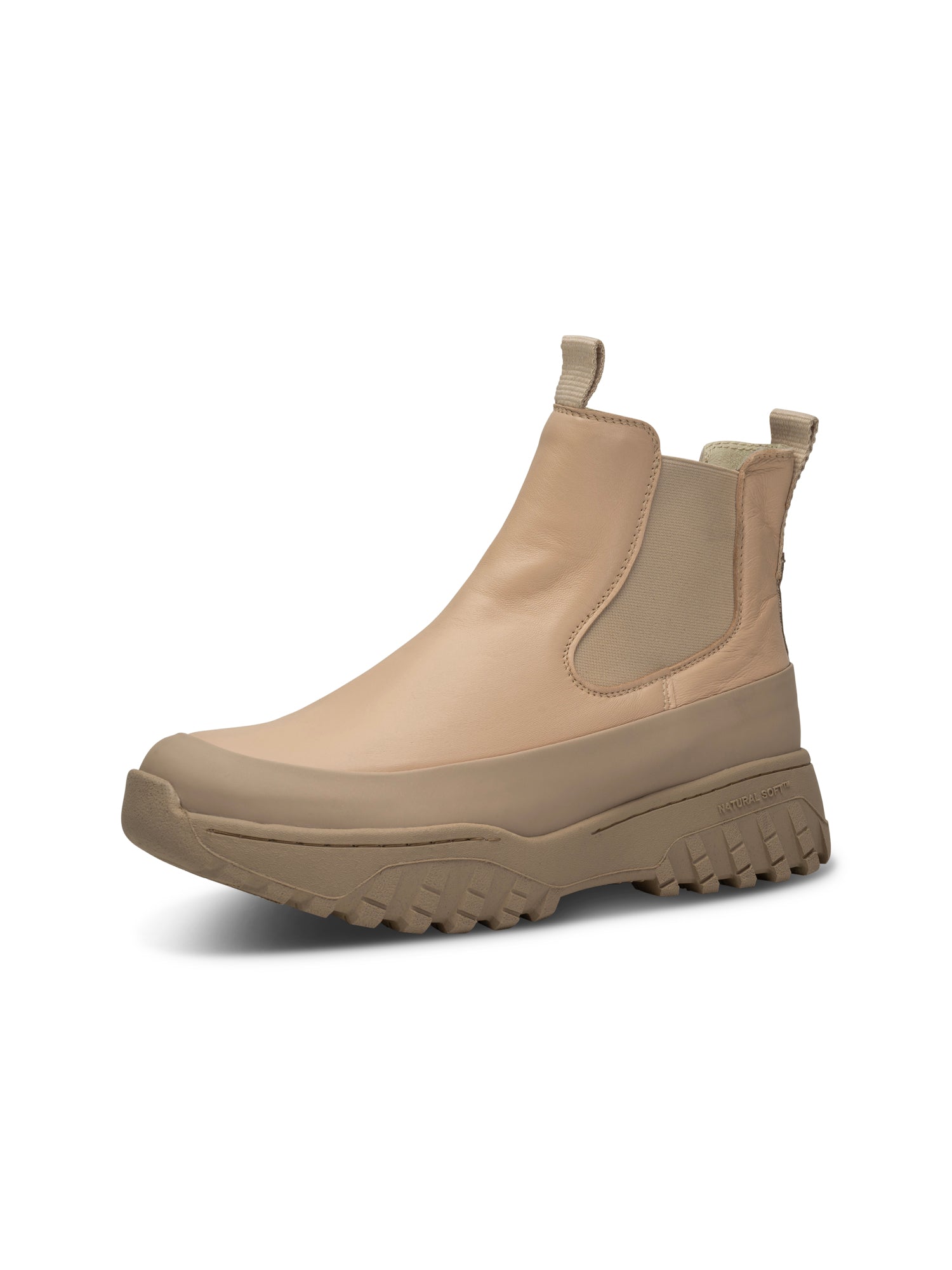 WODEN Le Chelsea Leather Boots 852 Coffee Cream