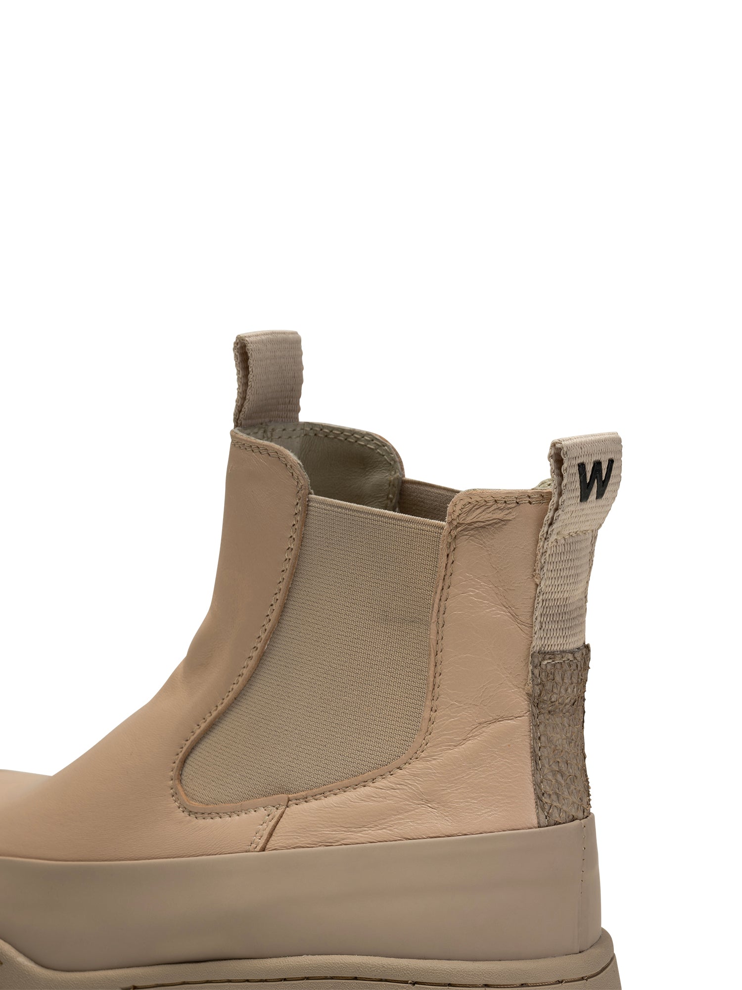 WODEN Le Chelsea Leather Boots 852 Coffee Cream