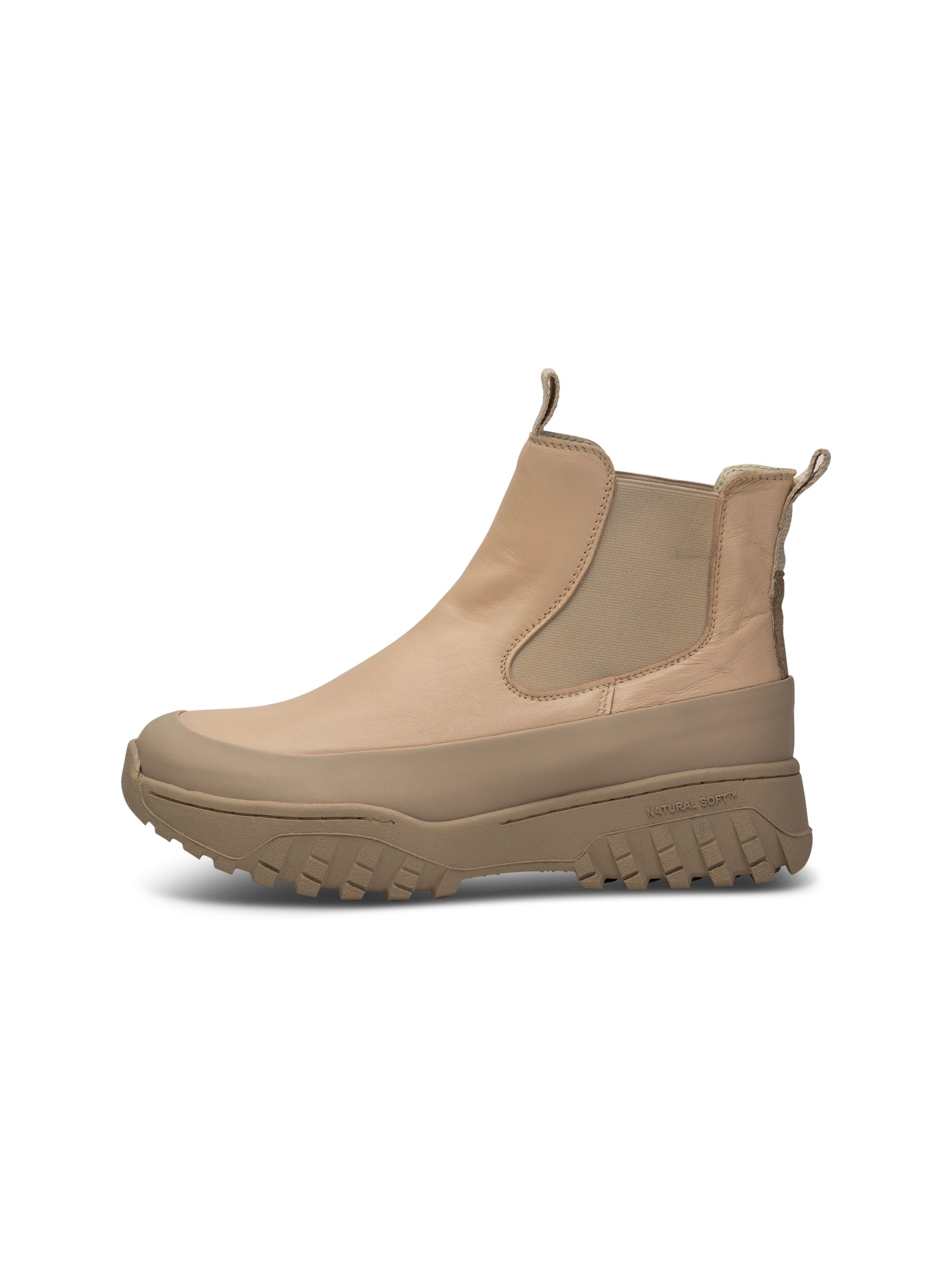 WODEN Le Chelsea Leather Boots 852 Coffee Cream