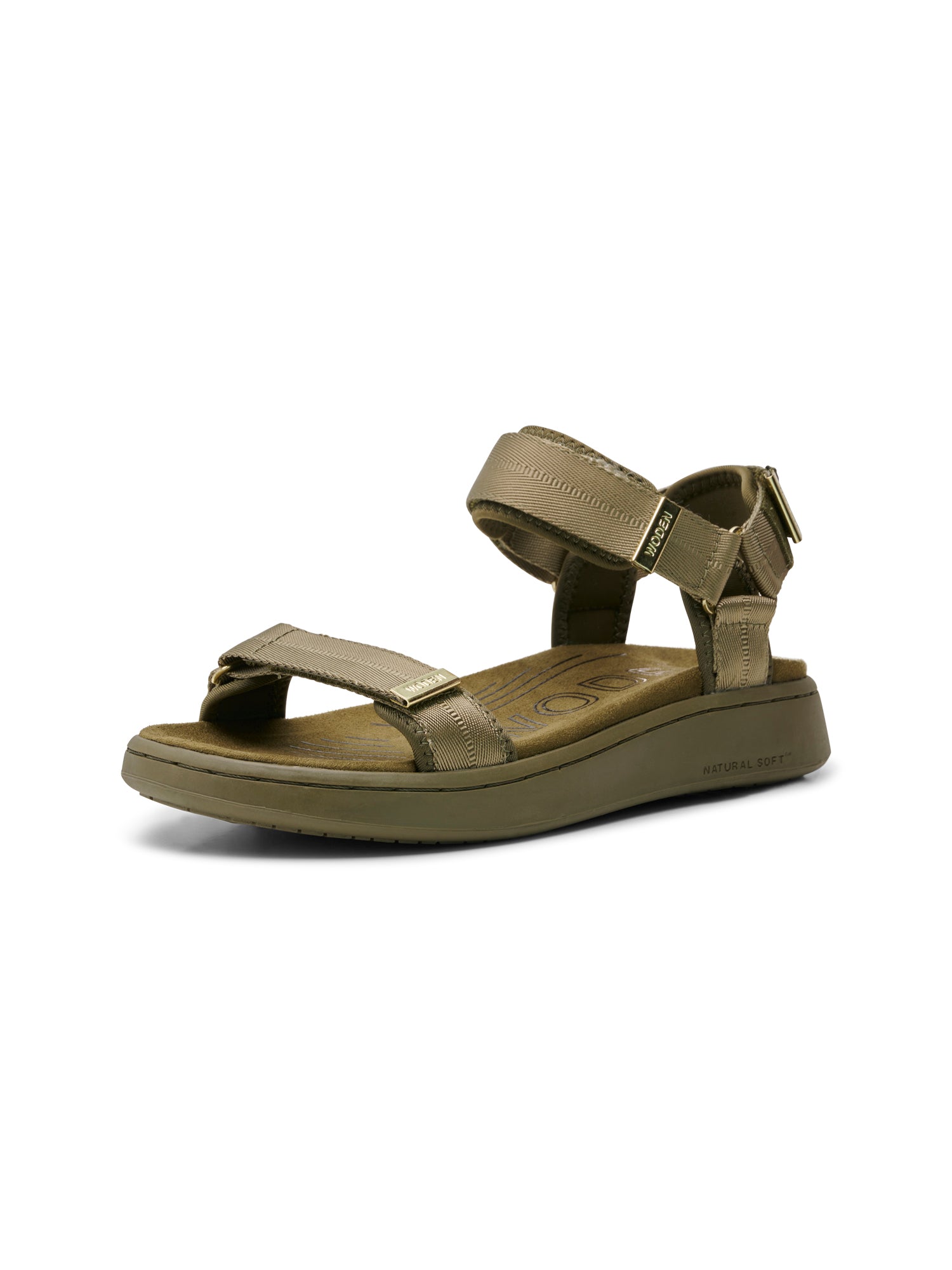 WODEN Line Sandals 295 Dark Olive