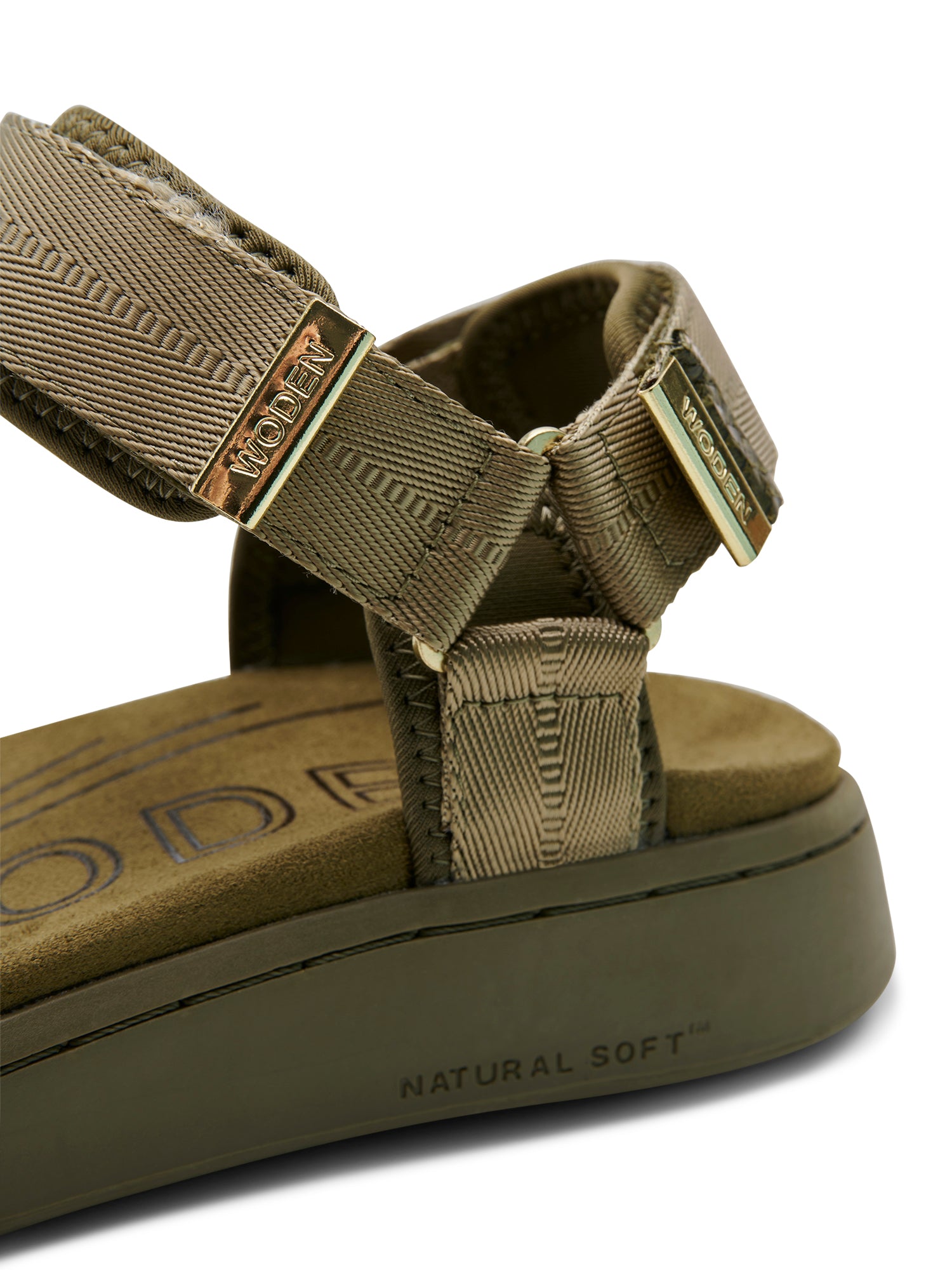 WODEN Line Sandals 295 Dark Olive