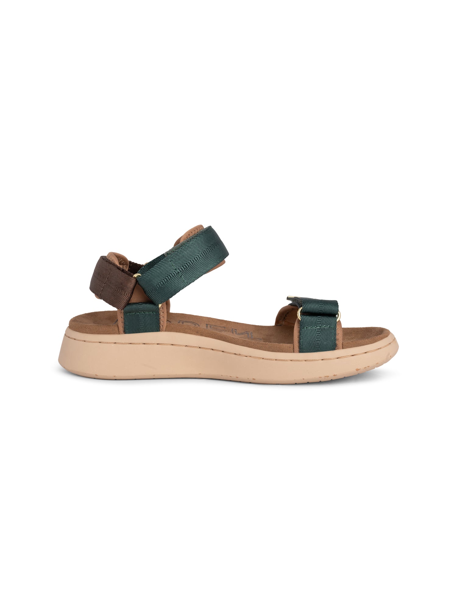 WODEN Line Sandals 524 Deep Forest/Chocolate