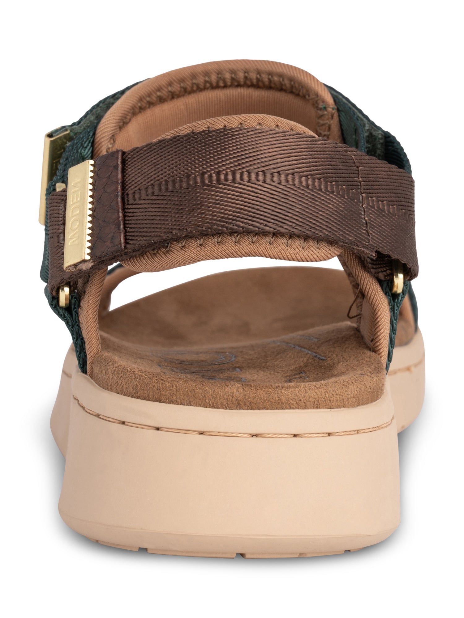 WODEN Line Sandals 524 Deep Forest/Chocolate