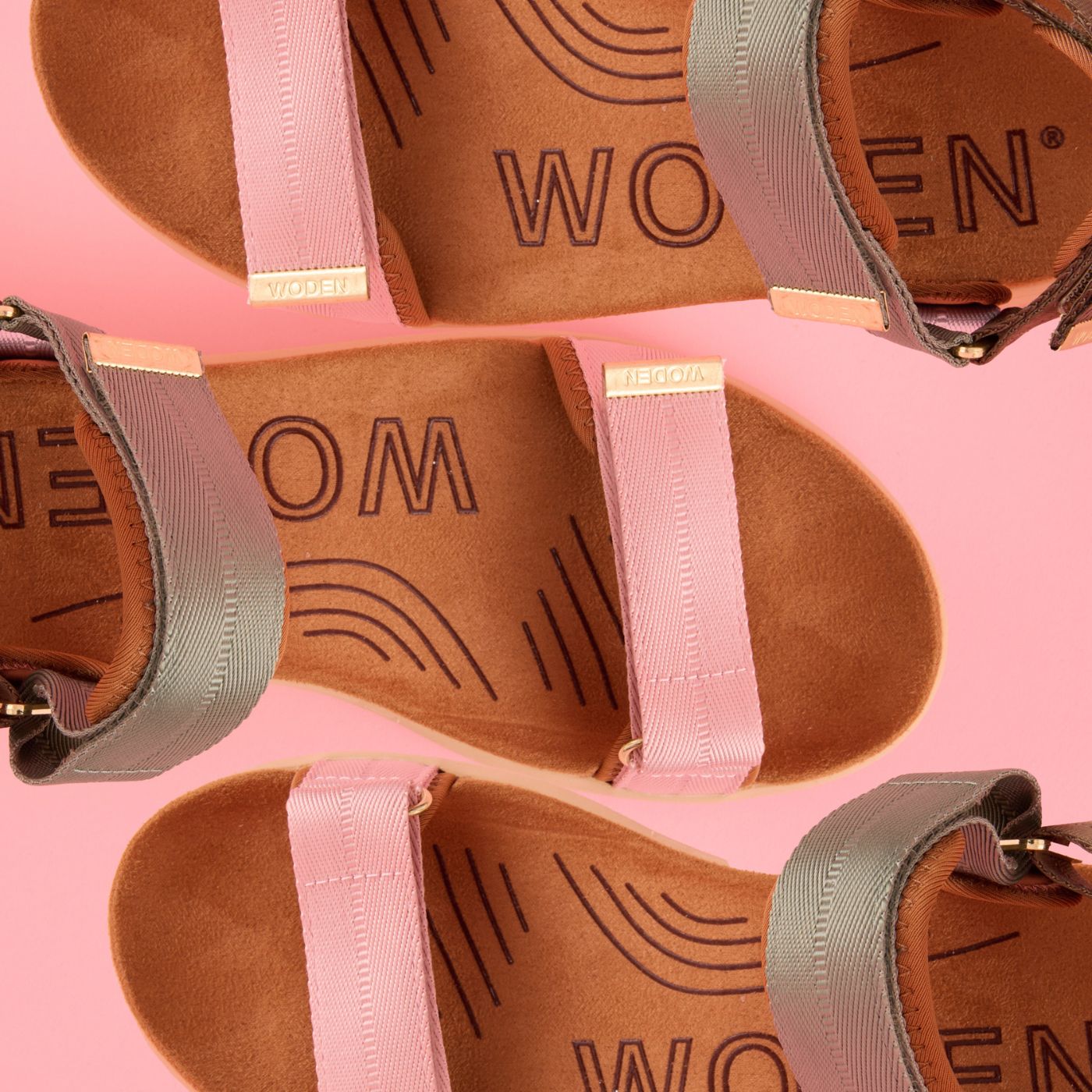 WODEN Line Sandals 911 Algae Multi