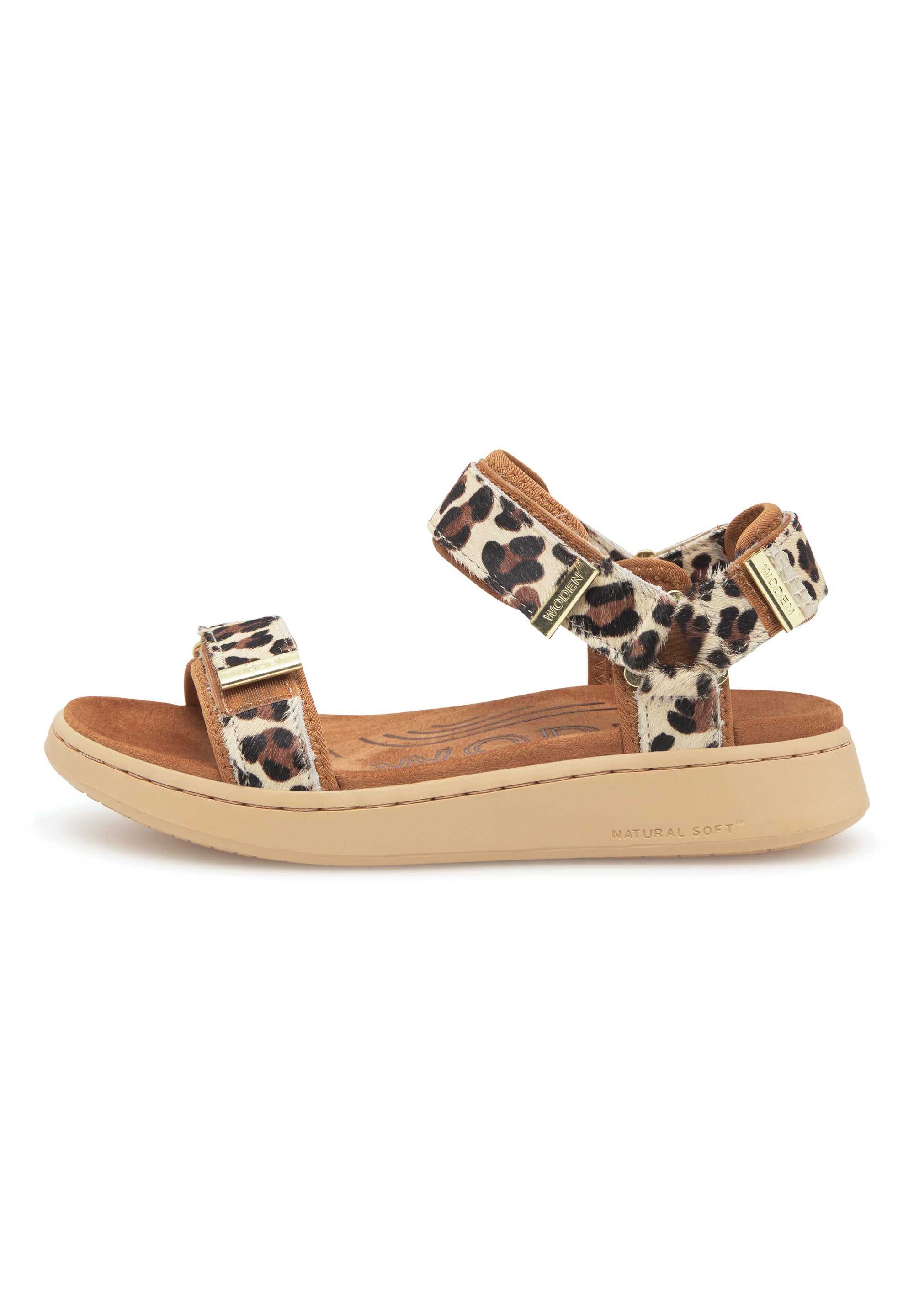 WODEN Line Animal Sandals 327 Leopard