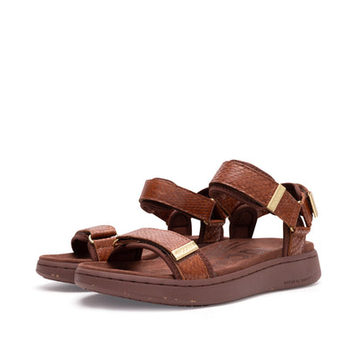 WODEN Line Fish Sandals 067 Brown