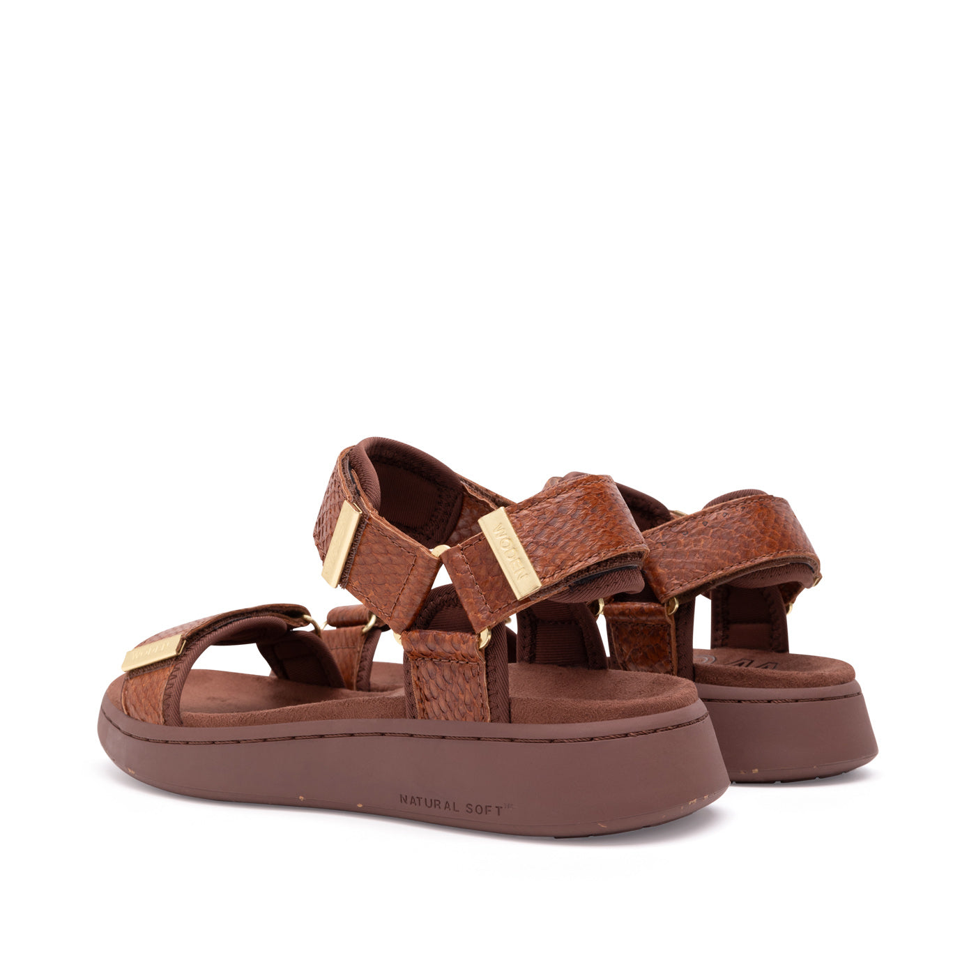 WODEN Line Fish Sandals 067 Brown