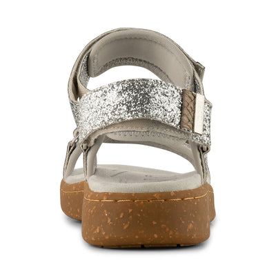 WODEN Line Glitter Sandals 039 Silver