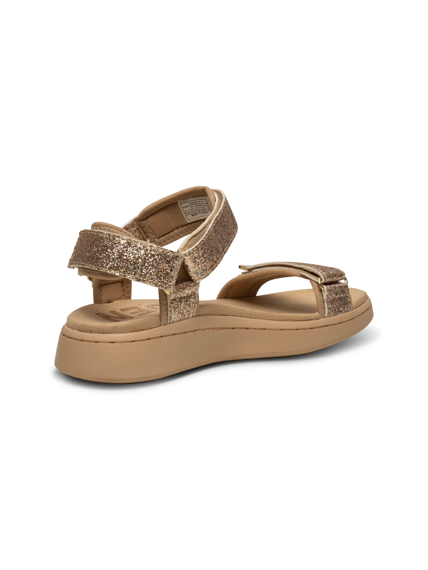 WODEN Line Glitter Sandals 852 Coffee Cream