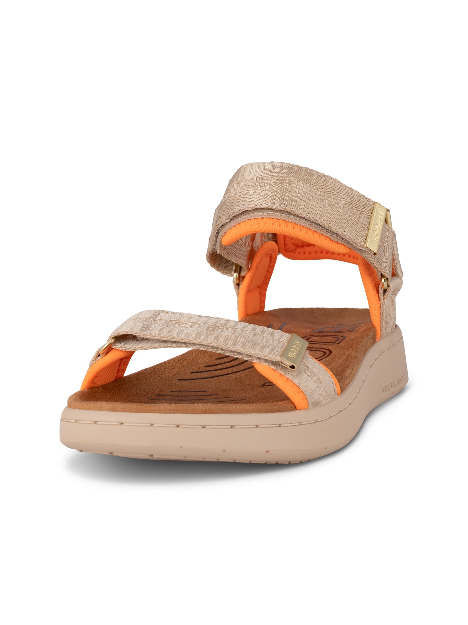 WODEN Line Heritage Sandals 852 Coffee Cream