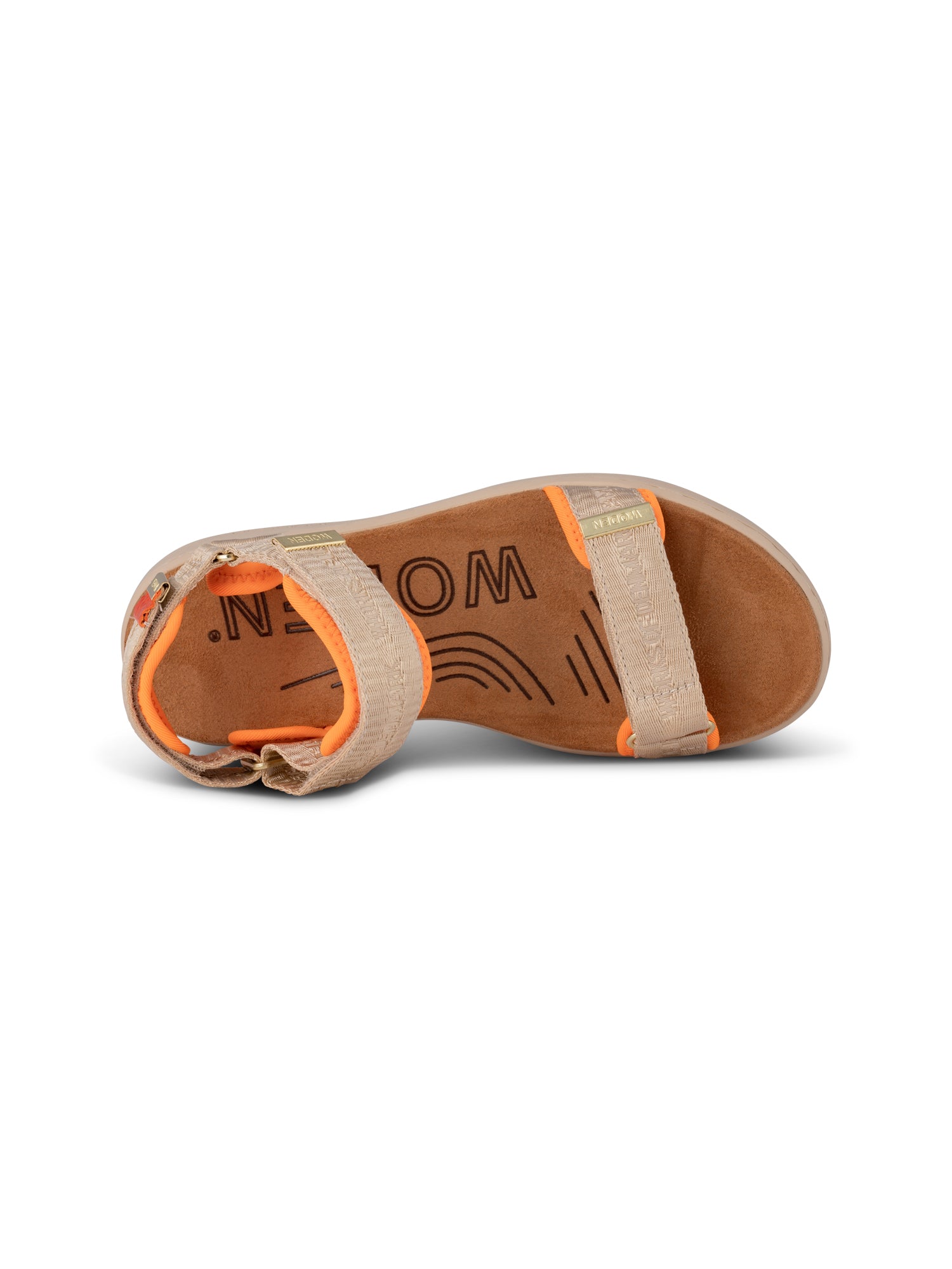 WODEN Line Heritage Sandals 852 Coffee Cream