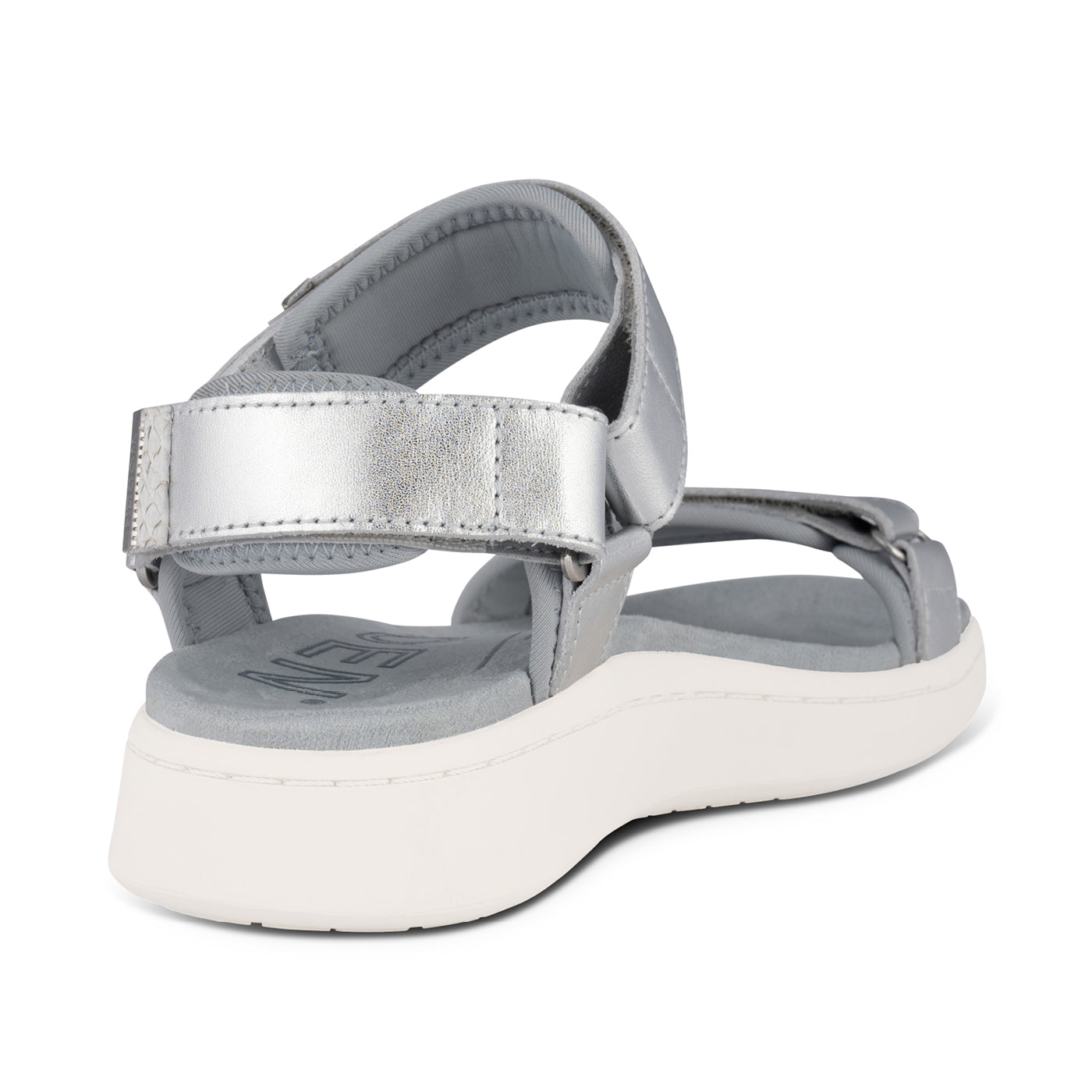 WODEN Line Metallic Sandals 039 Silver