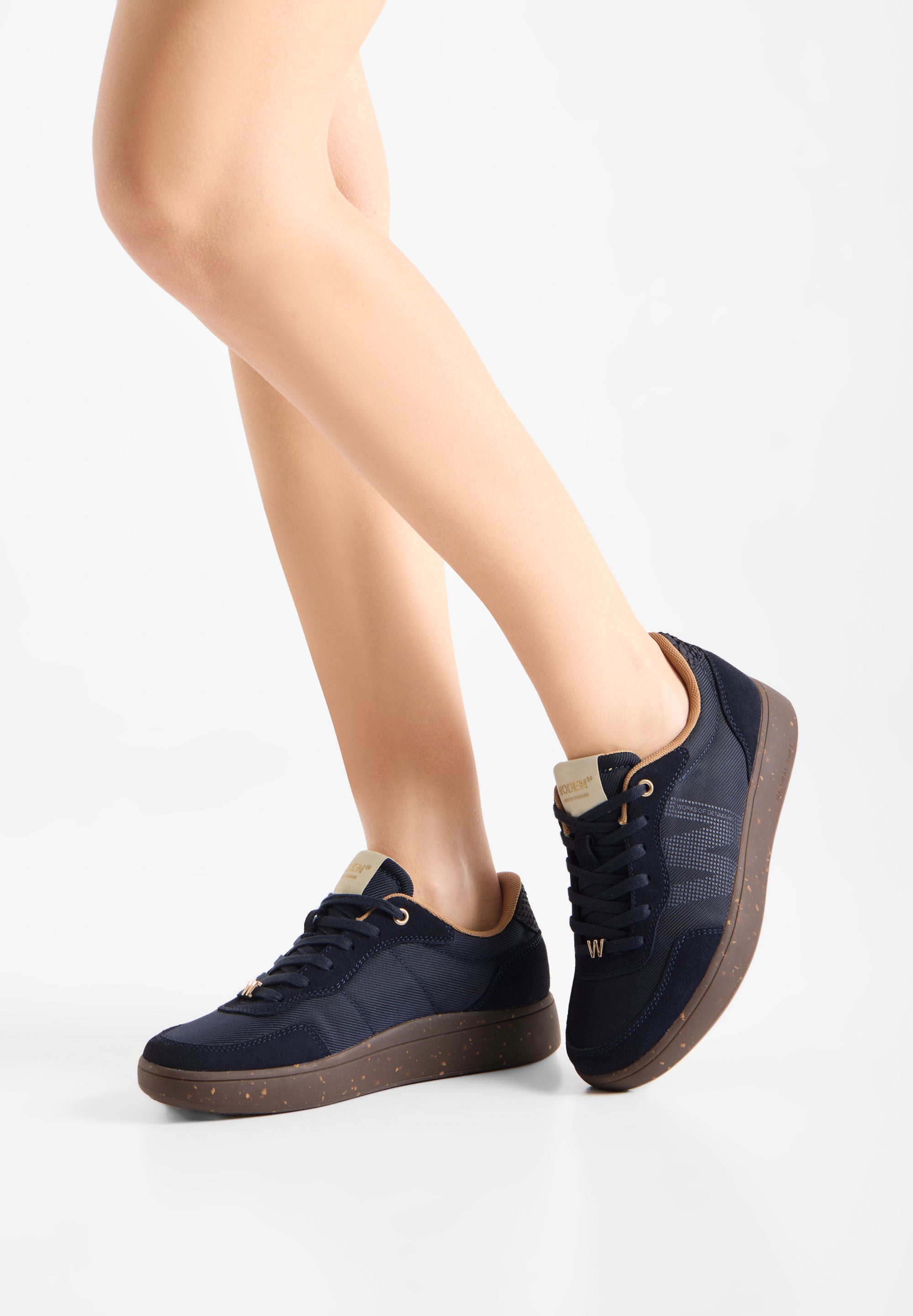 WODEN Line Sneak Sneakers 009 Dark Navy
