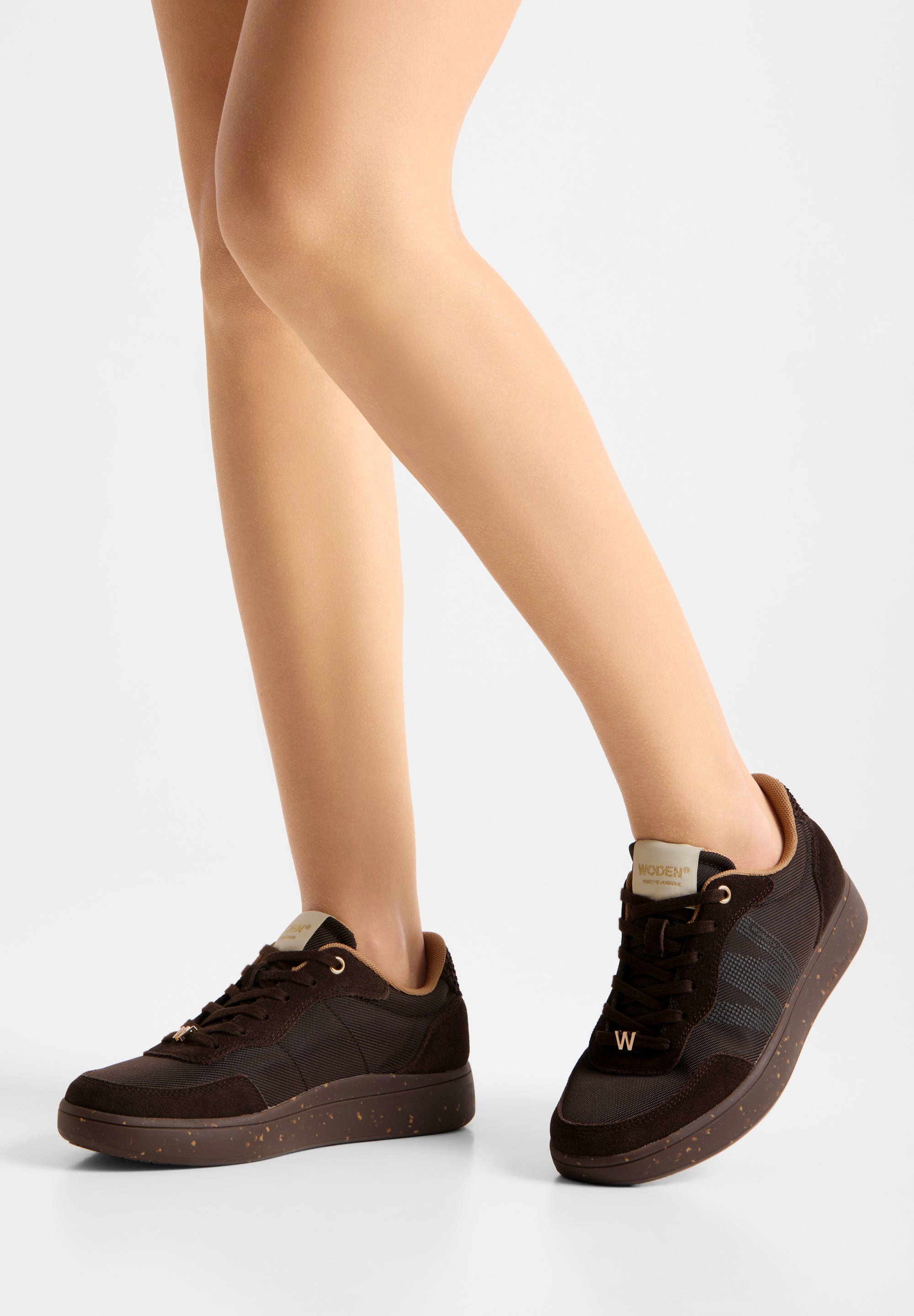WODEN Line Sneak Sneakers 063 Chocolate