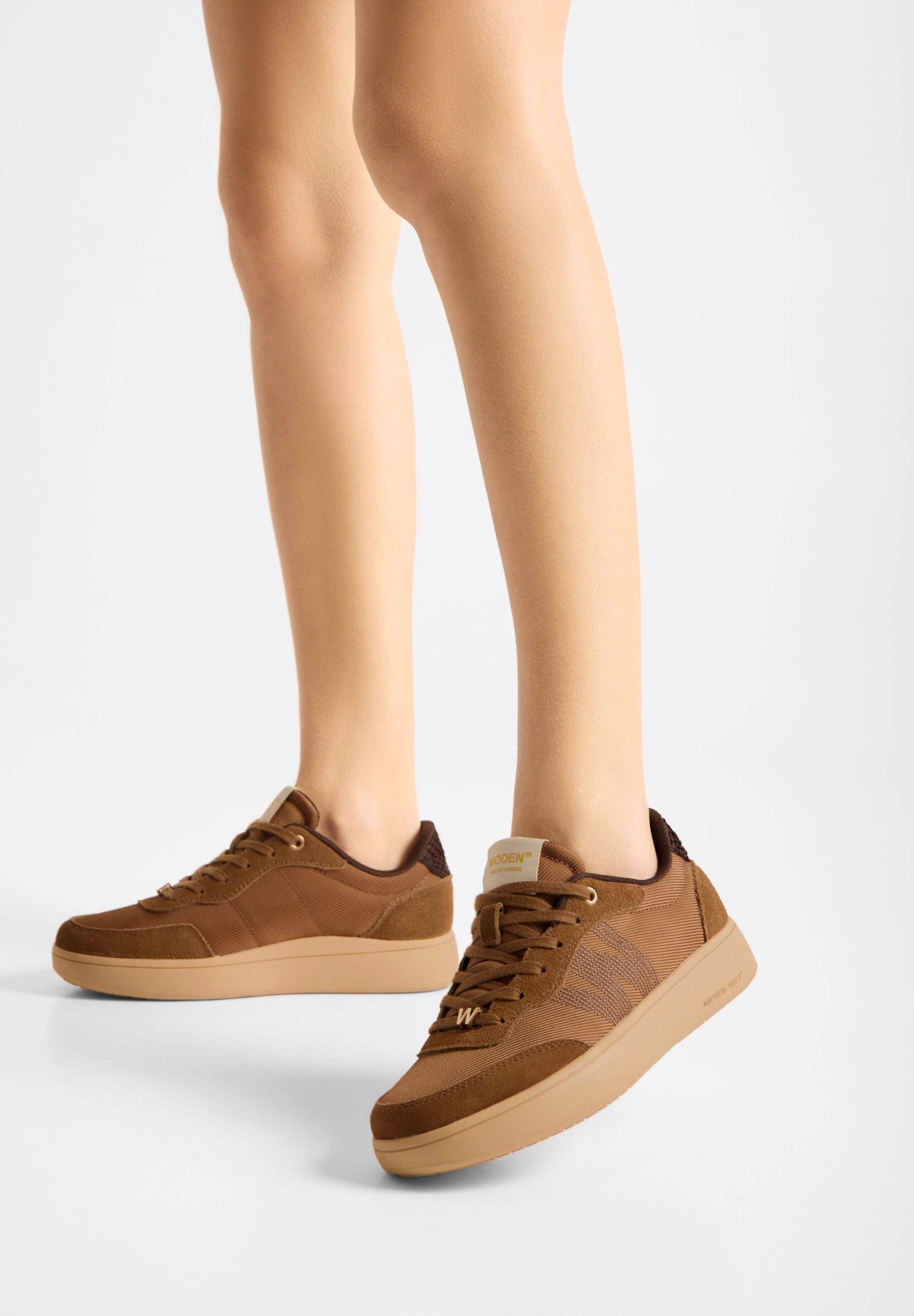 WODEN Line Sneak Sneakers 586 Caramel