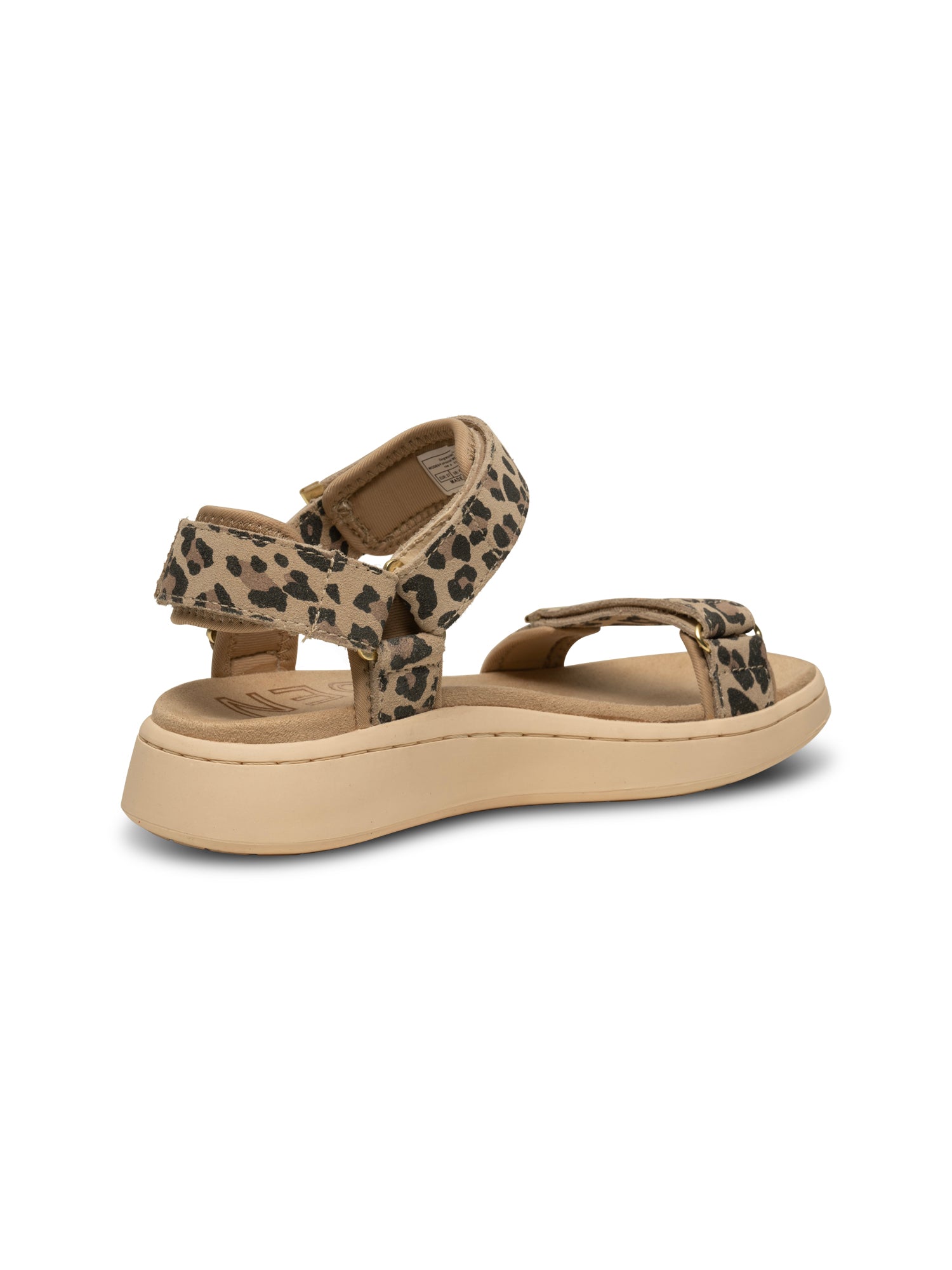 WODEN Line Suede Sandals 327 Leopard
