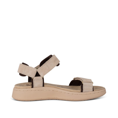 WODEN Line Suede Sandals 852 Coffee Cream