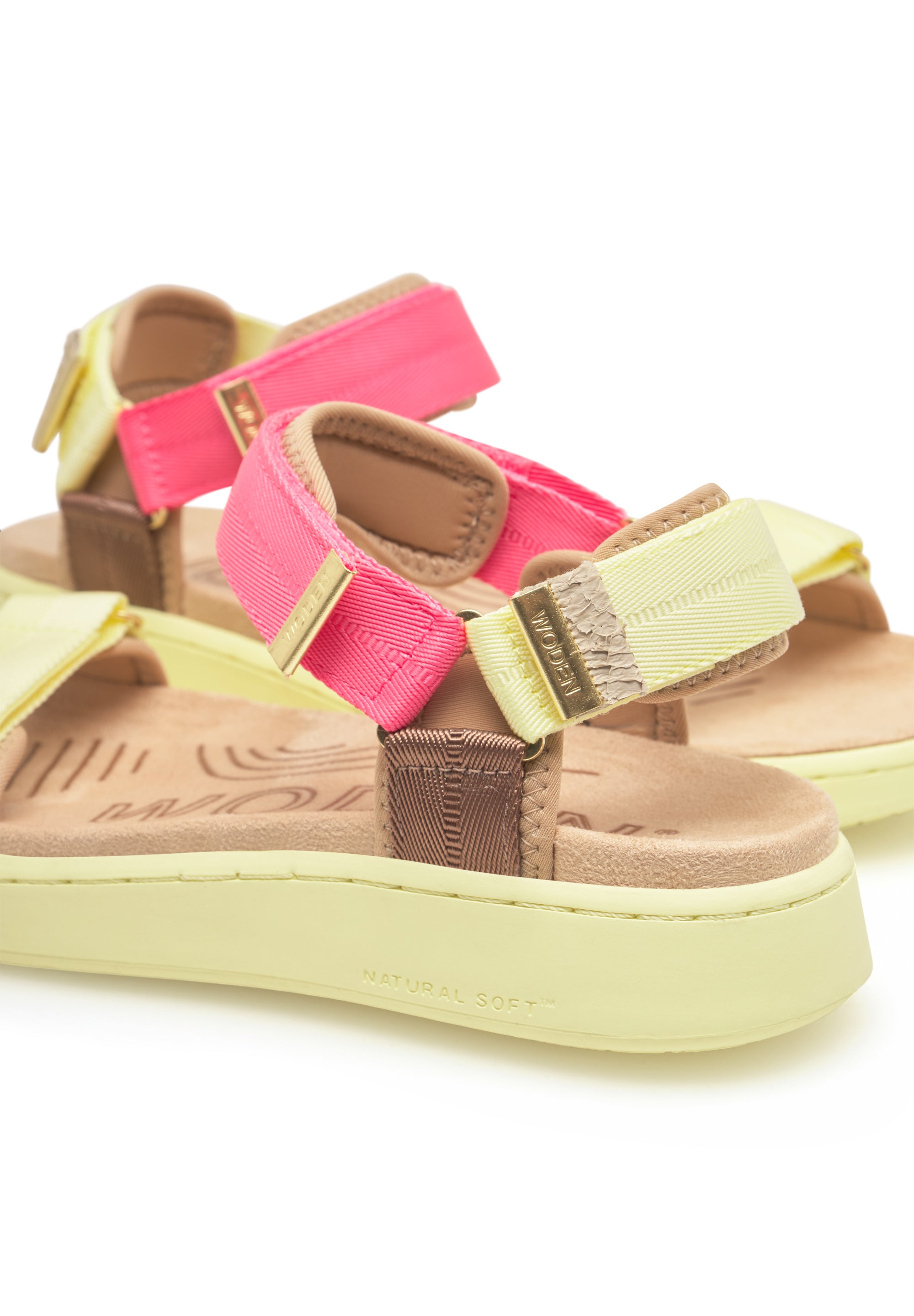 WODEN Line Tricolor Sandals 375 Wax Multi