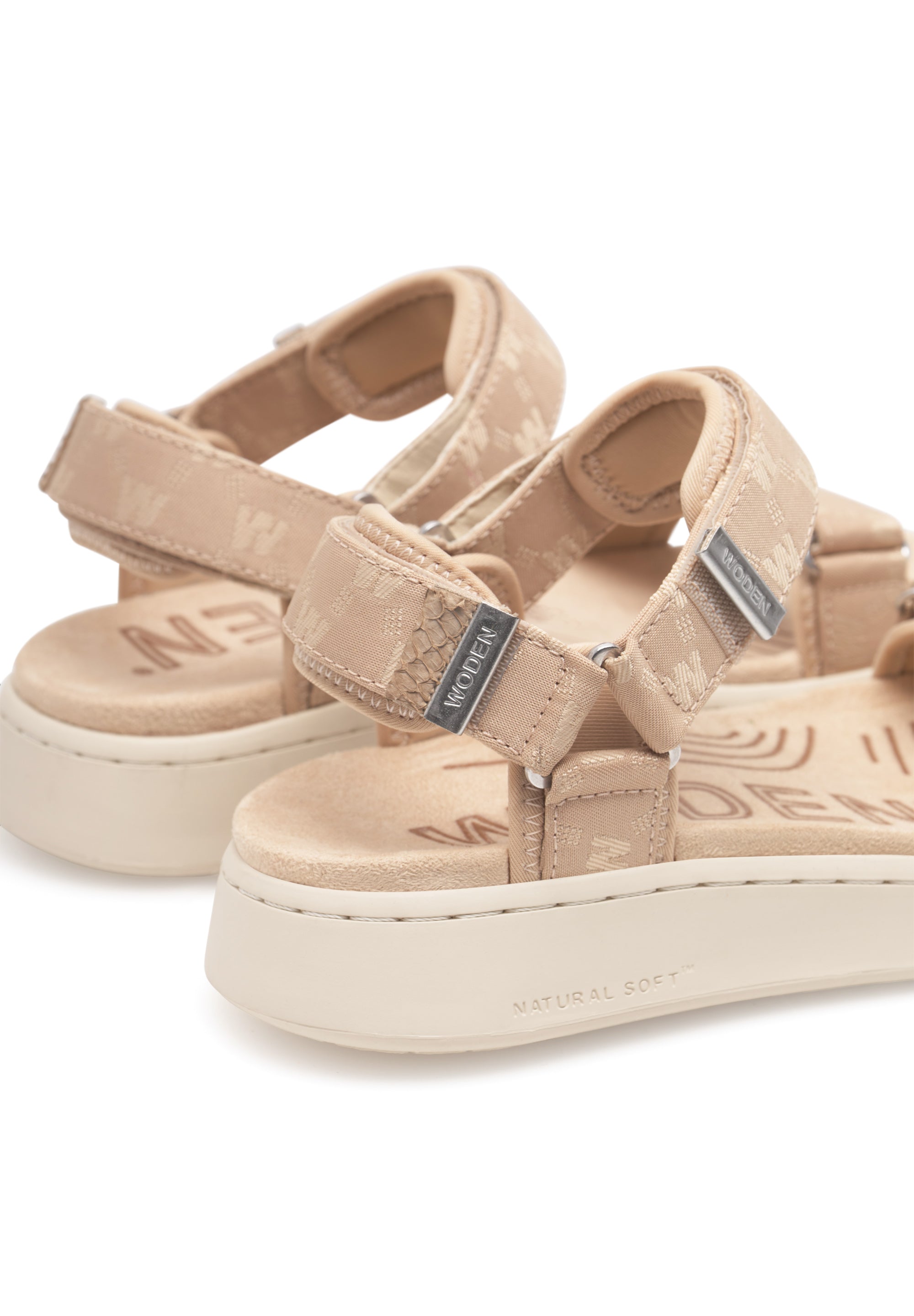 WODEN Line Woven Sandals 852 Coffee Cream