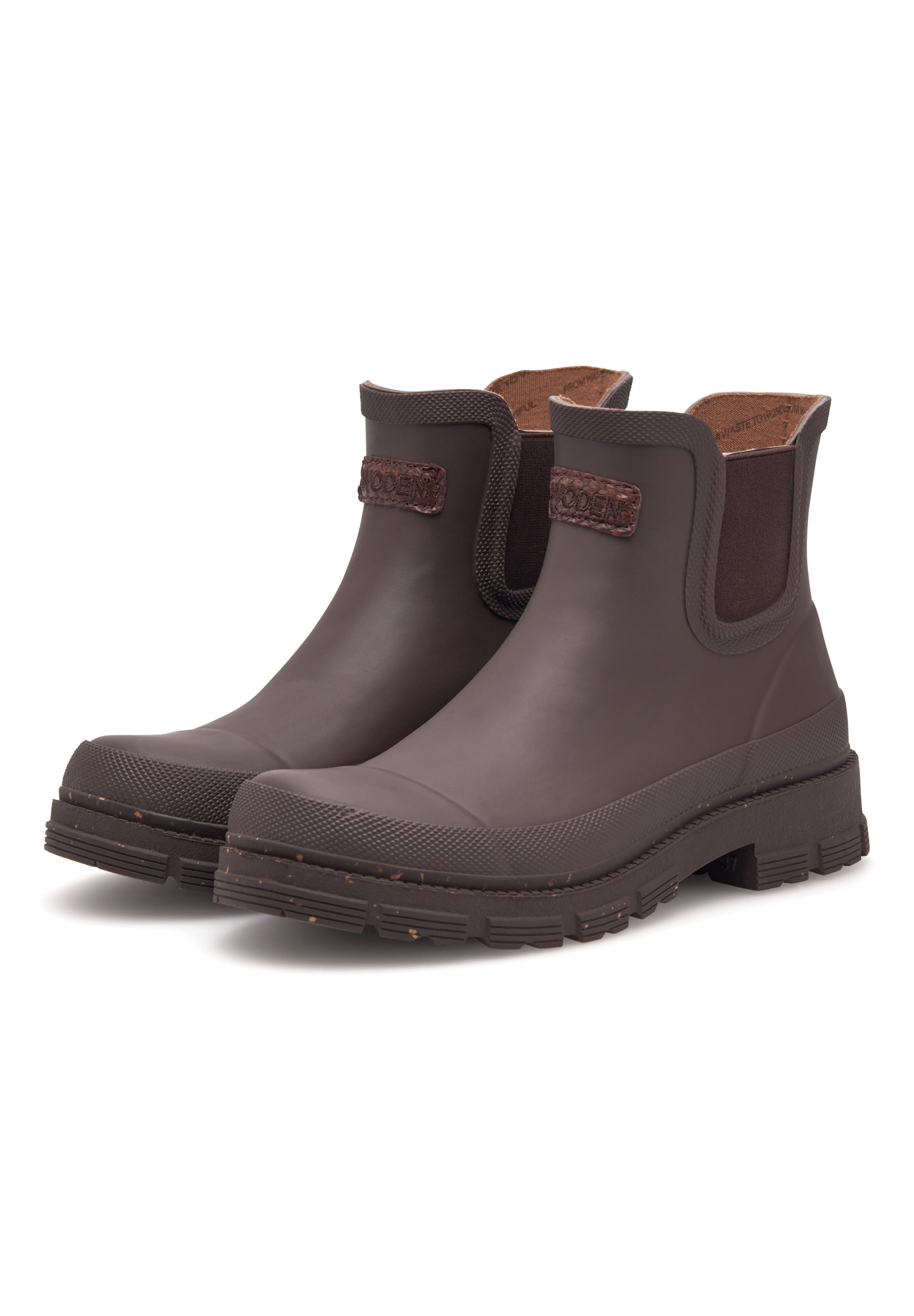WODEN Liv Waterproof Rubber Boots 063 Chocolate