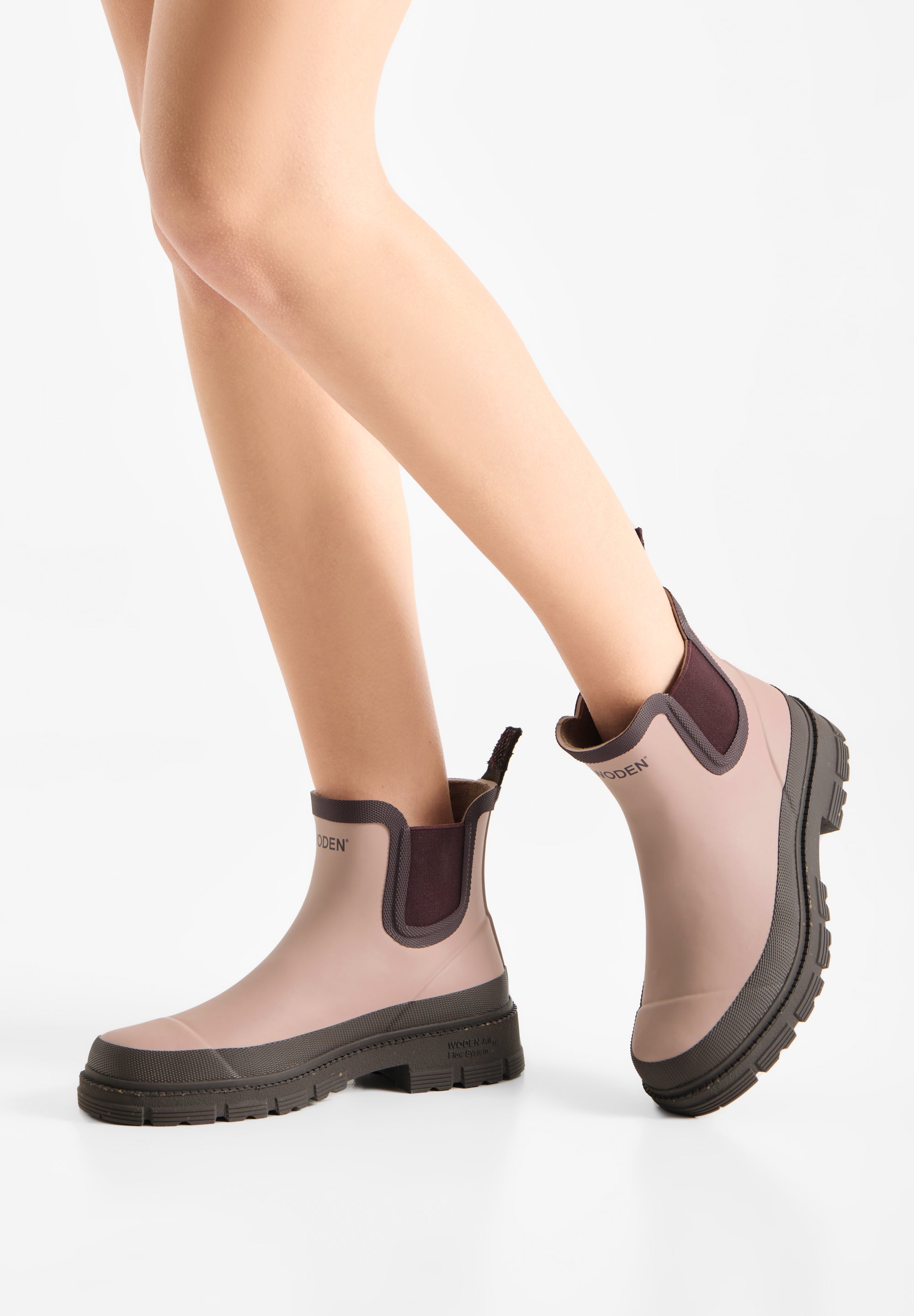 WODEN Liv Waterproof Rubber Boots 800 Dry Rose