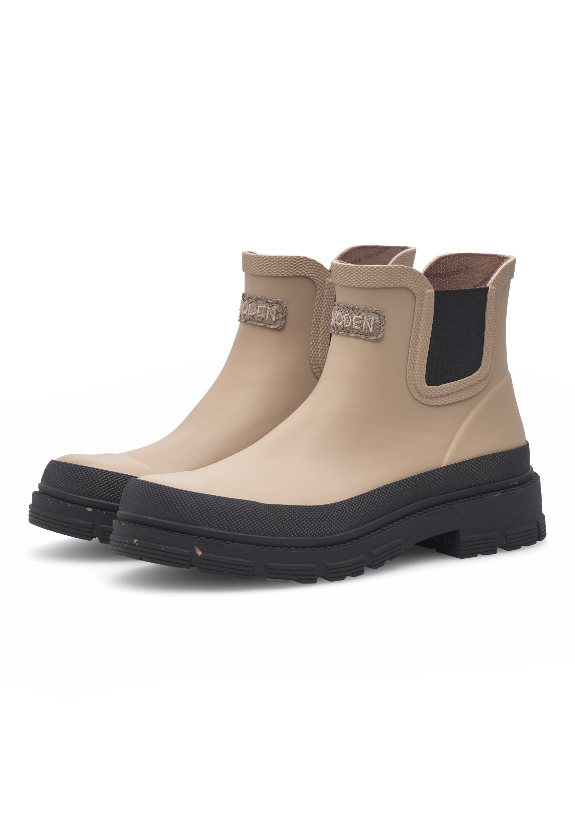 WODEN Liv Waterproof Rubber Boots 852 Coffee Cream