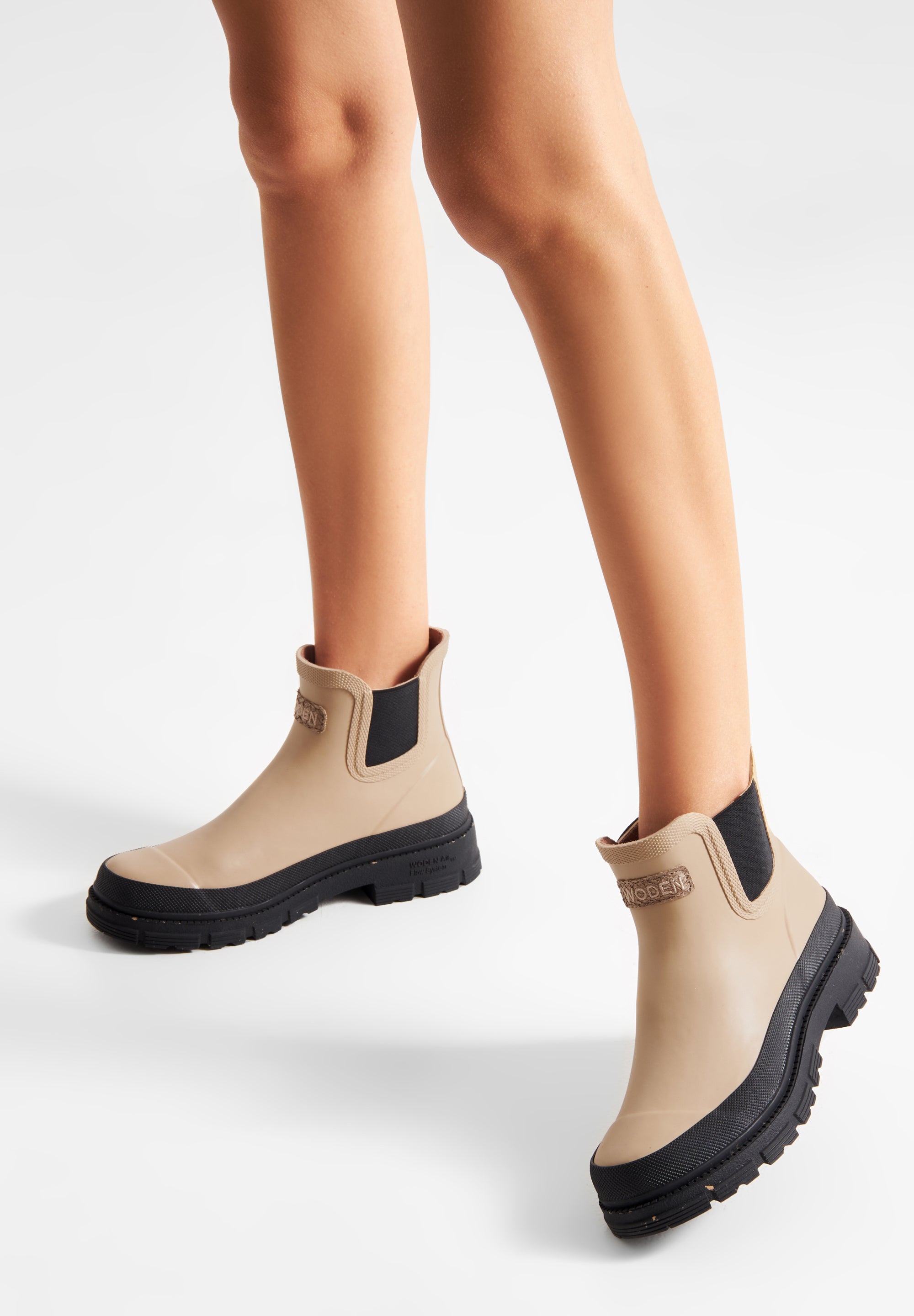 WODEN Liv Waterproof Rubber Boots 852 Coffee Cream