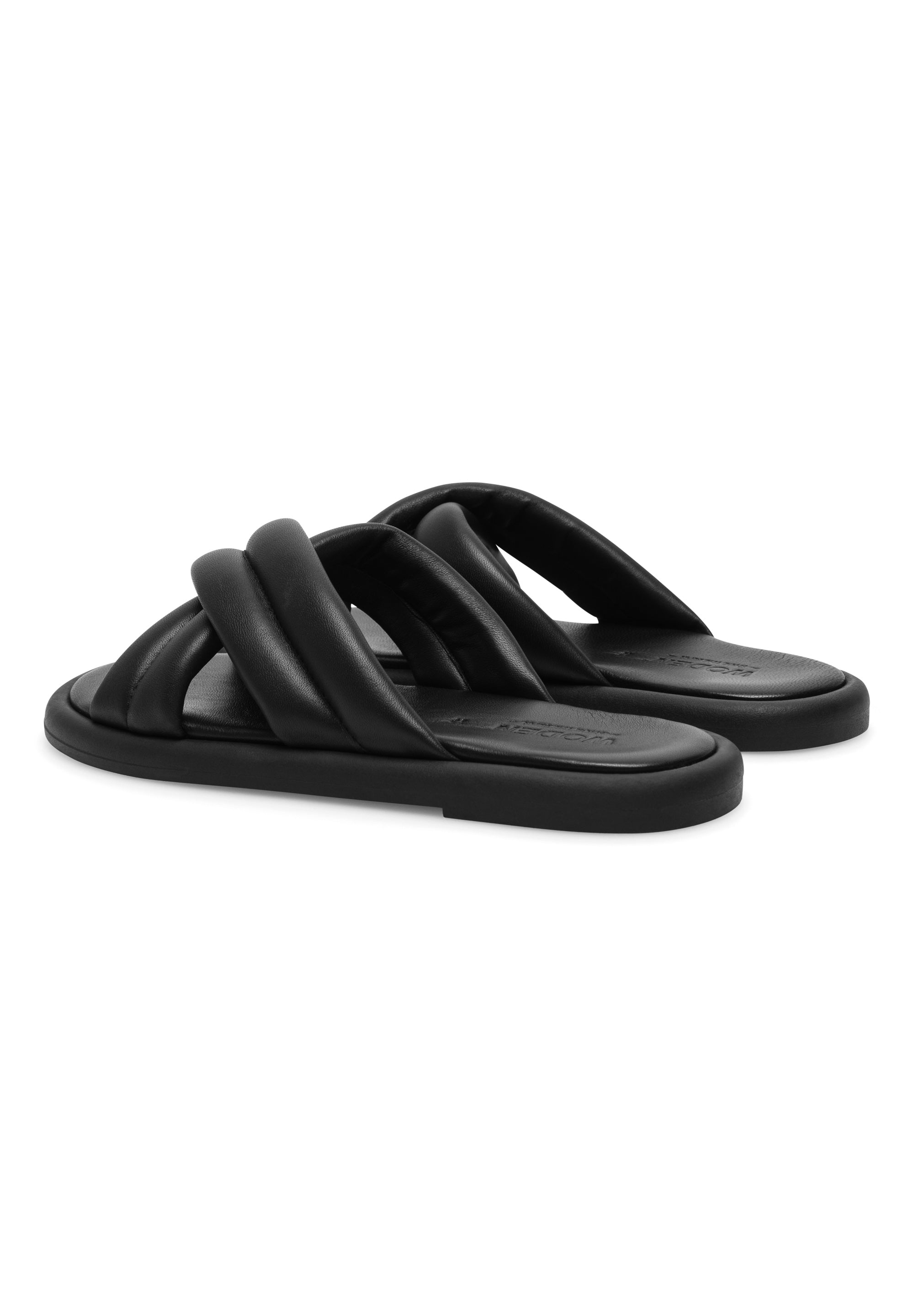 WODEN STB WOMENS Lotta Cross Mule Sandals 020 Black