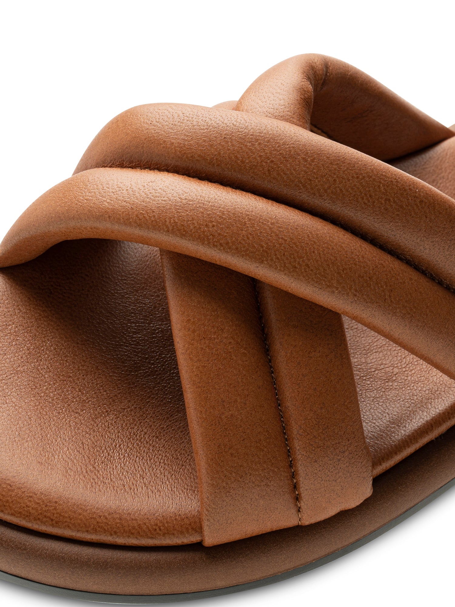 WODEN STB WOMENS Lotta Cross Mule Sandals 052 Tan