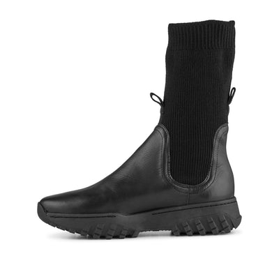 WODEN Lucy Track High Leather Boots 020 Black