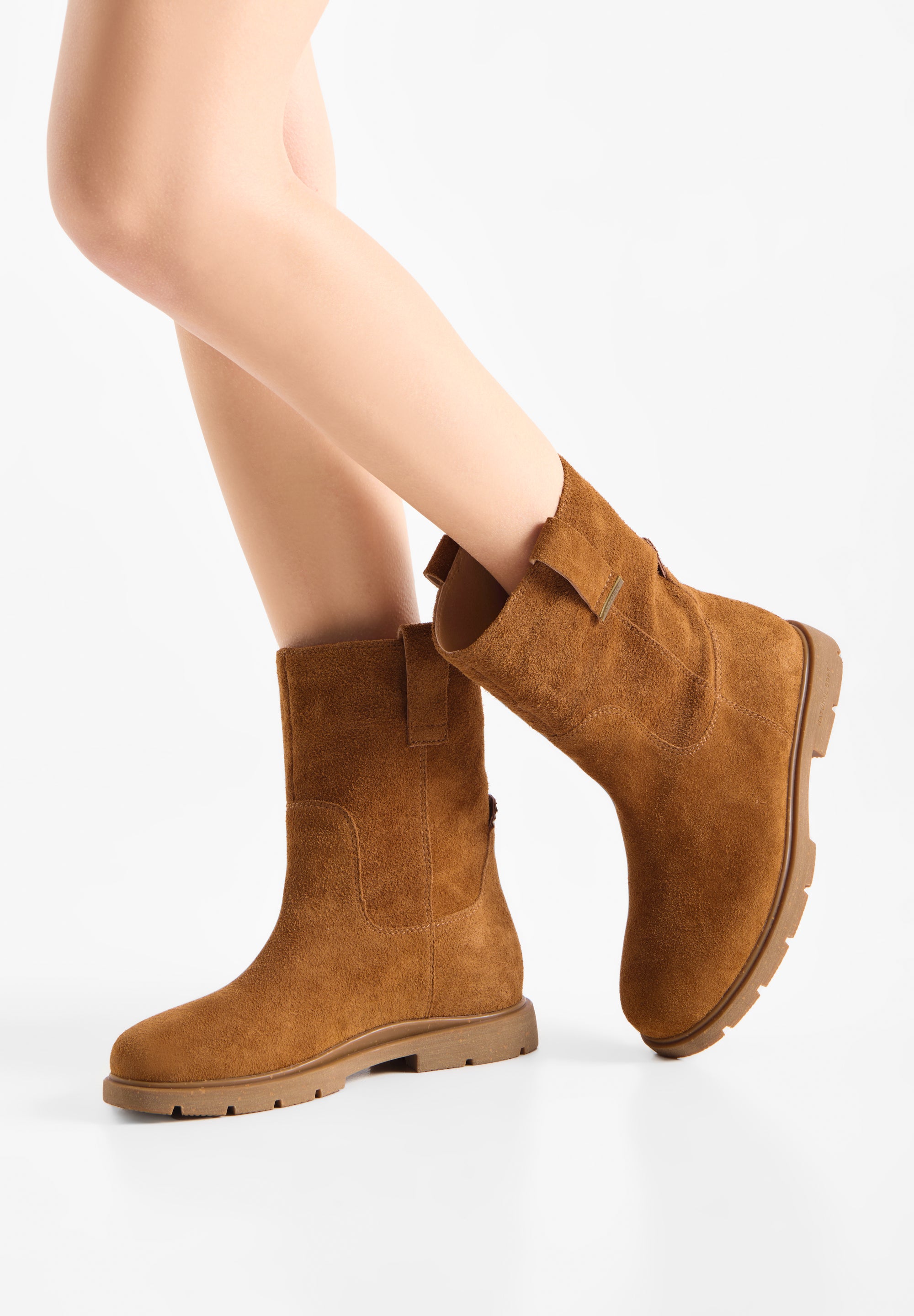 WODEN Luna S Boots 529 Dark Tan