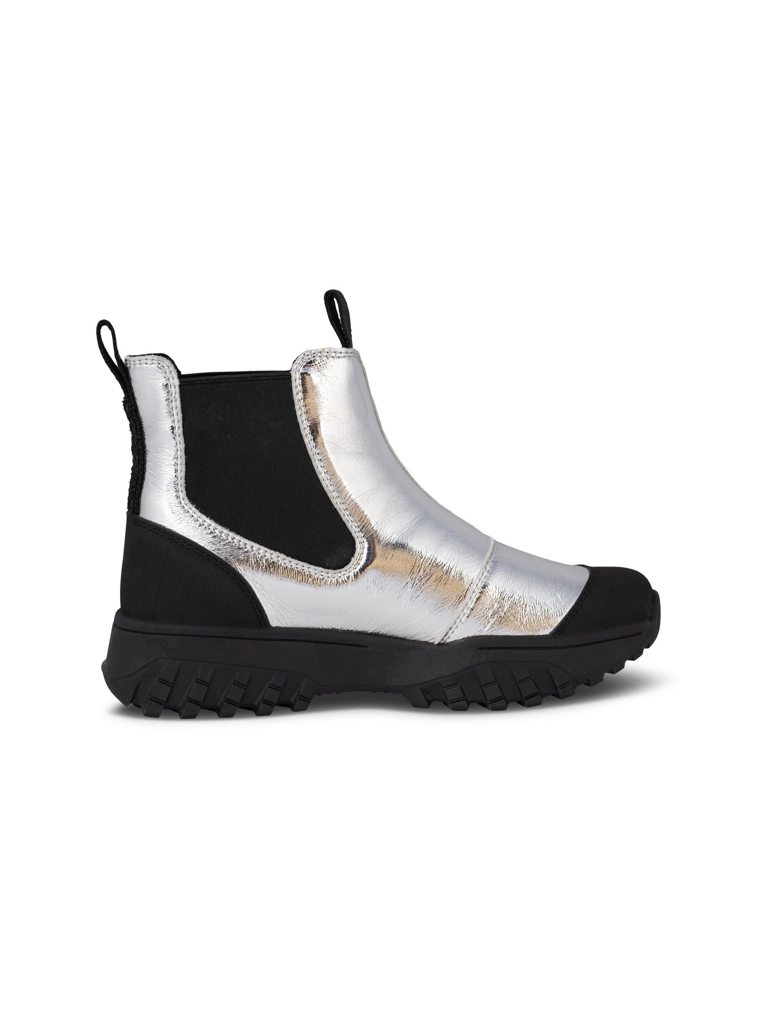WODEN Magda Metallic Waterproof Boots 039 Silver