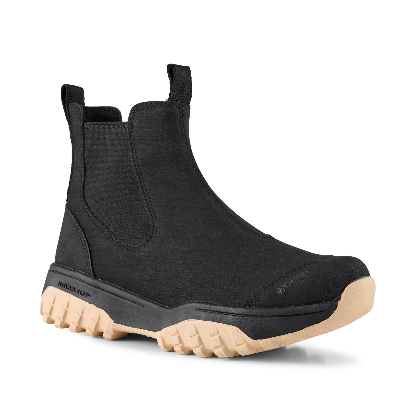 WODEN Magda Rubber Track Boot  Rubber Boots 845 Black/Beige