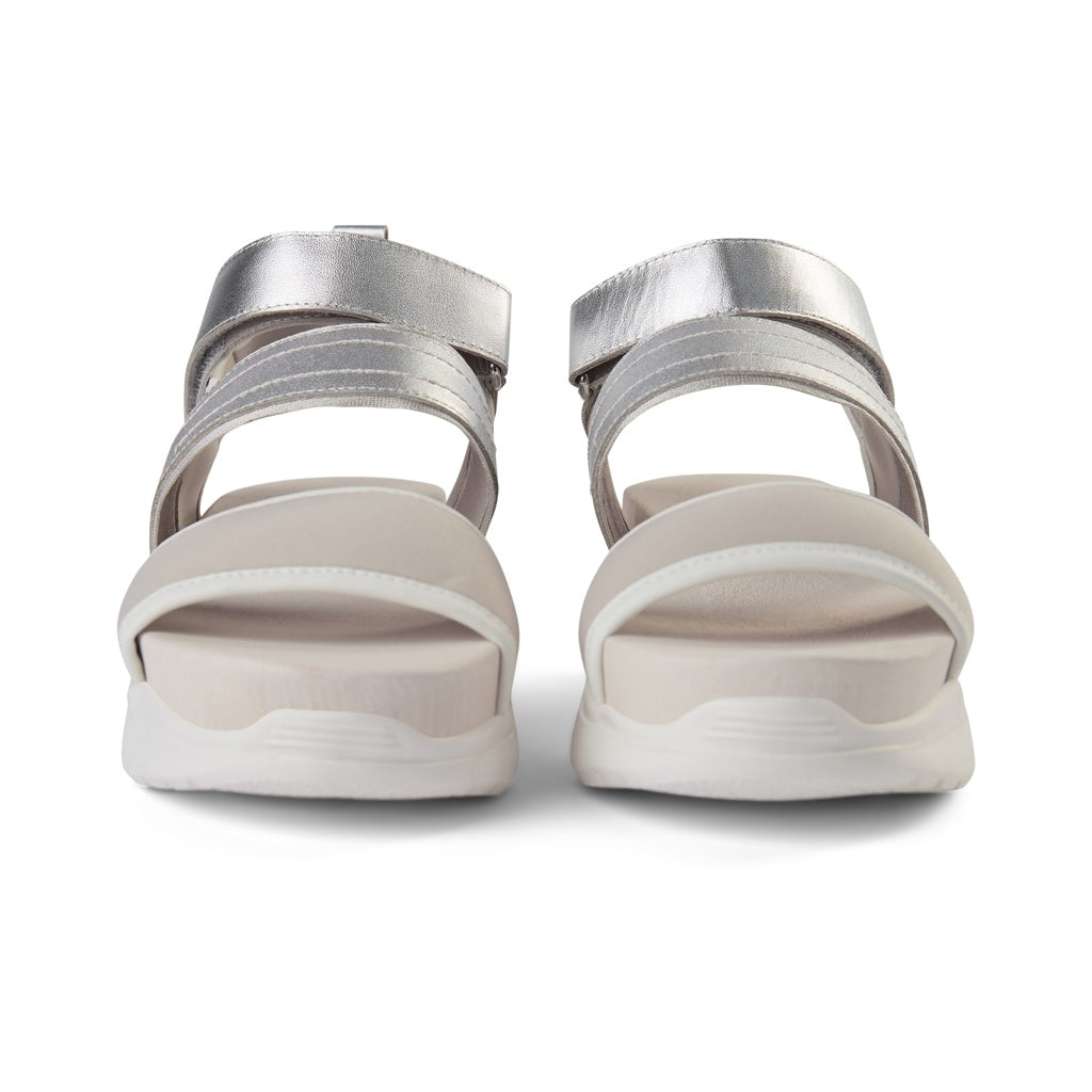 SHOE THE BEAR WOMENS Mala Sandal Flat Sandals 210 SILVER
