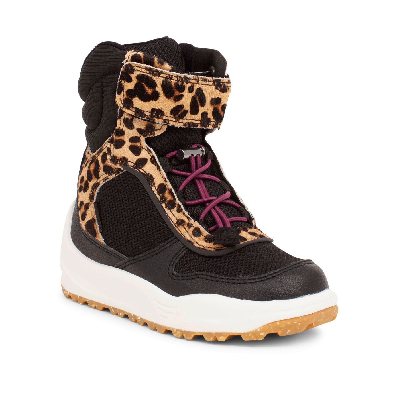 WODEN KIDS Malik Midcut Boot Teen Boots 094 Black/Brown Leo
