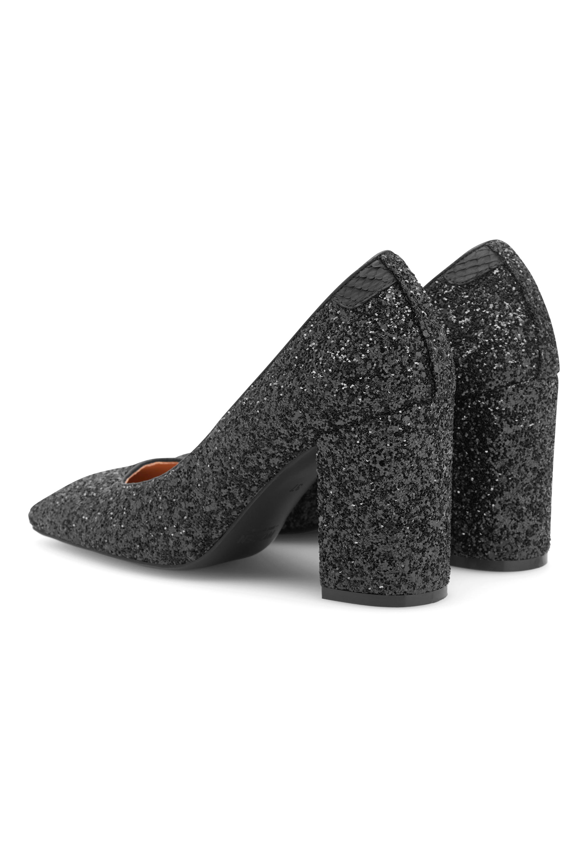 WODEN STB WOMENS Marie Glitter Heels 020 Black