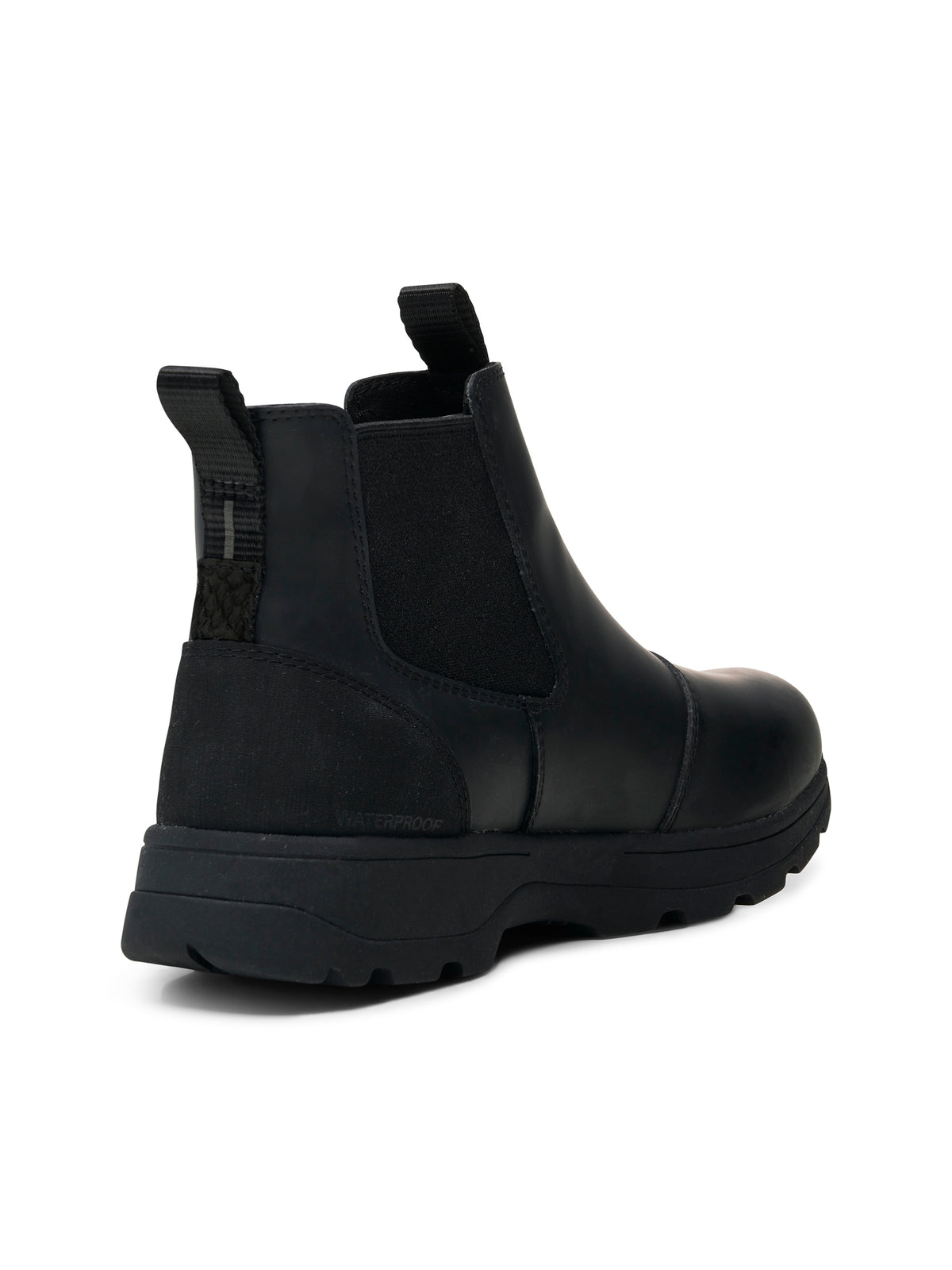 WODEN MENS Marvin Track Waterproof Reflective Rubber Boots 020 Black