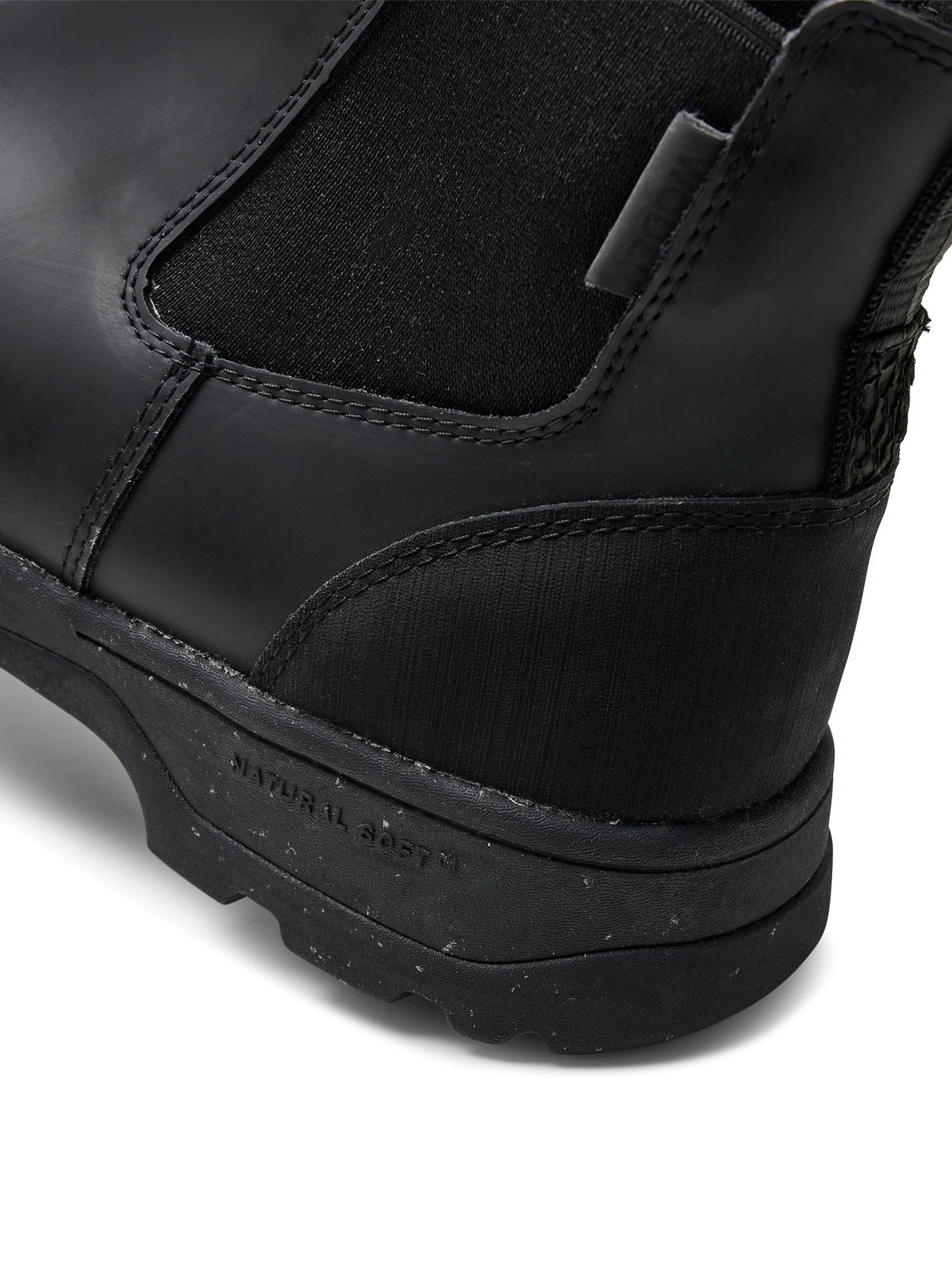WODEN MENS Marvin Track Waterproof Reflective Rubber Boots 020 Black