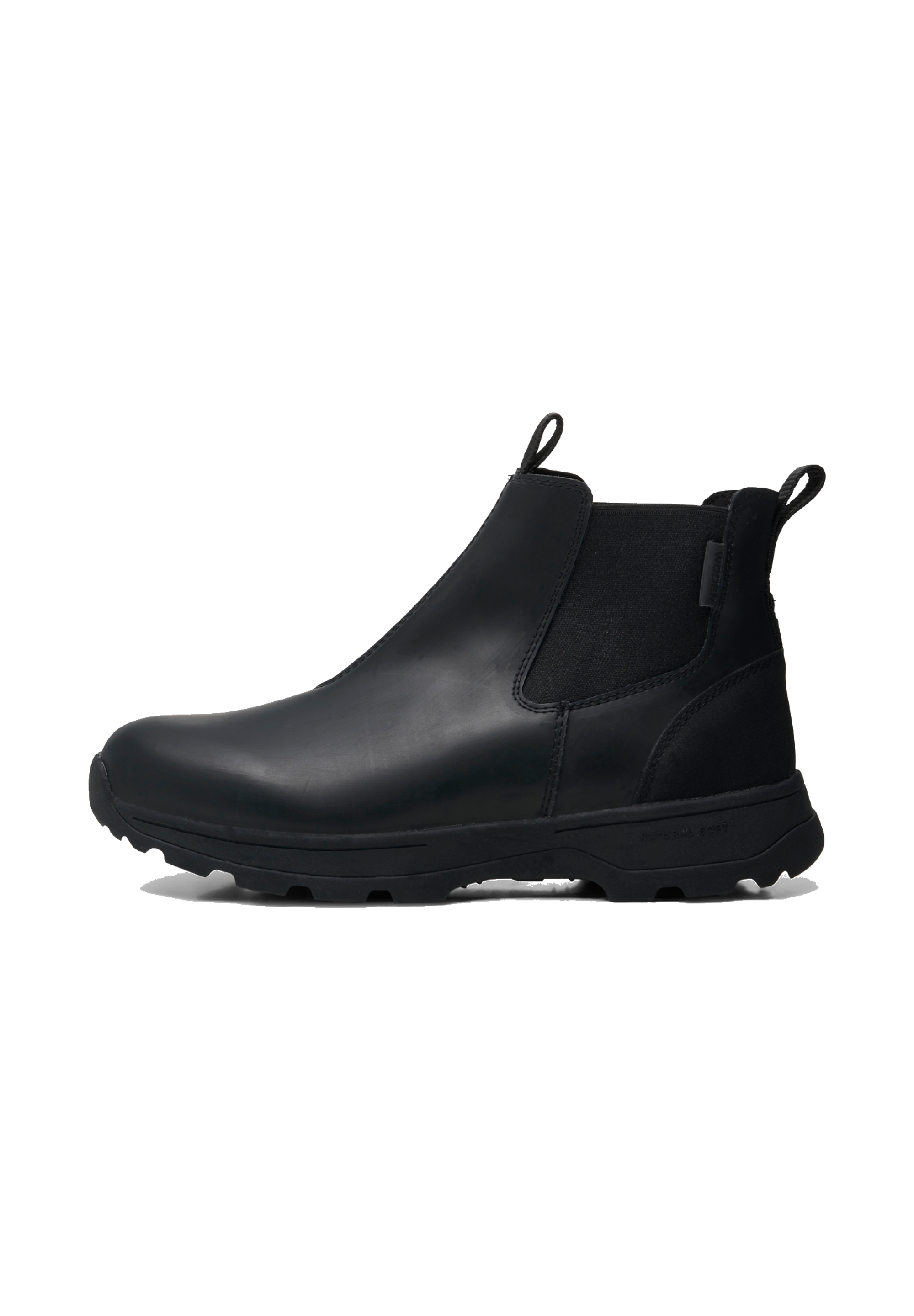 WODEN MENS Marvin Track Waterproof Reflective Rubber Boots 020 Black