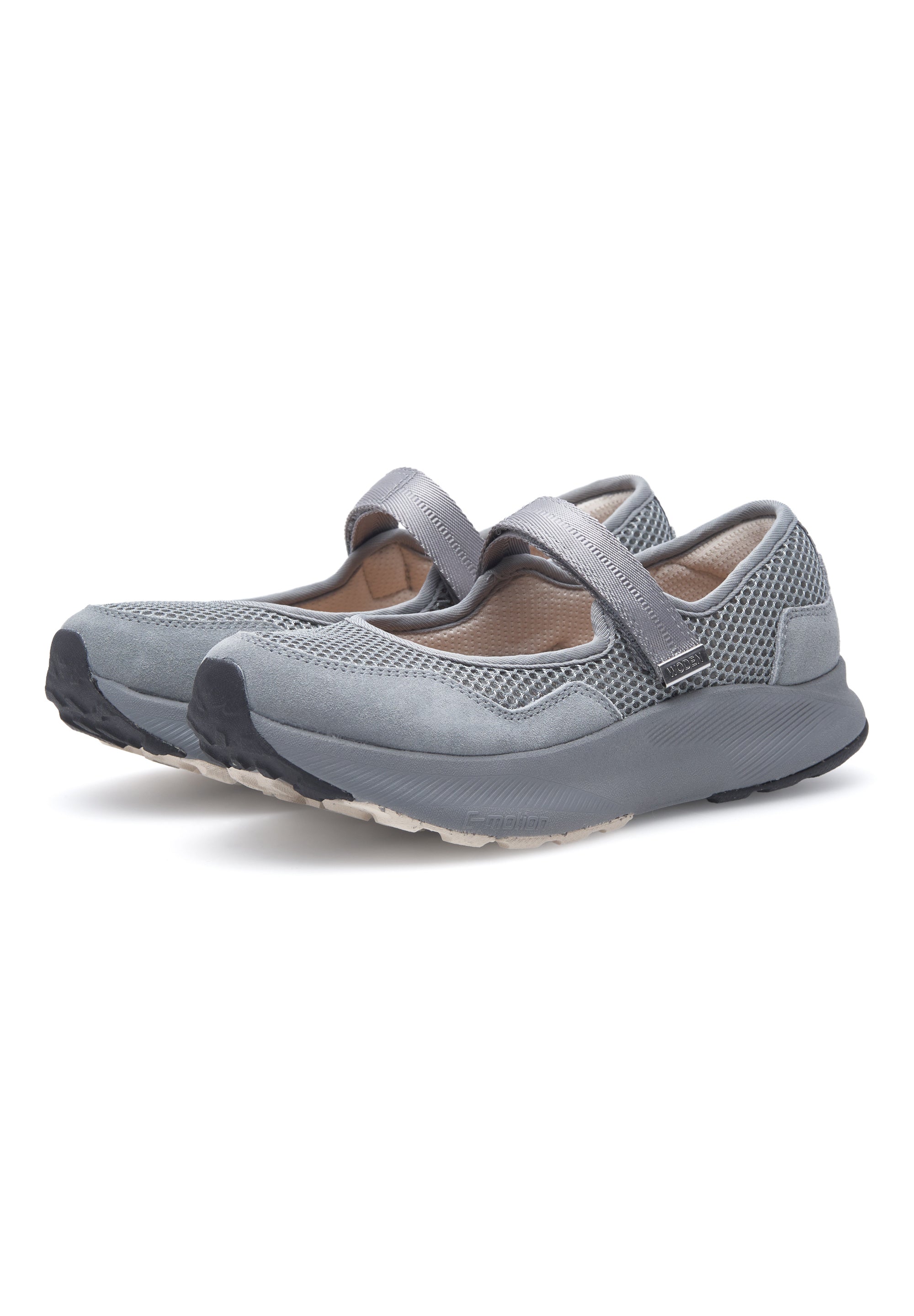 WODEN Mary Mesh Ballerina 040 Autumn Grey