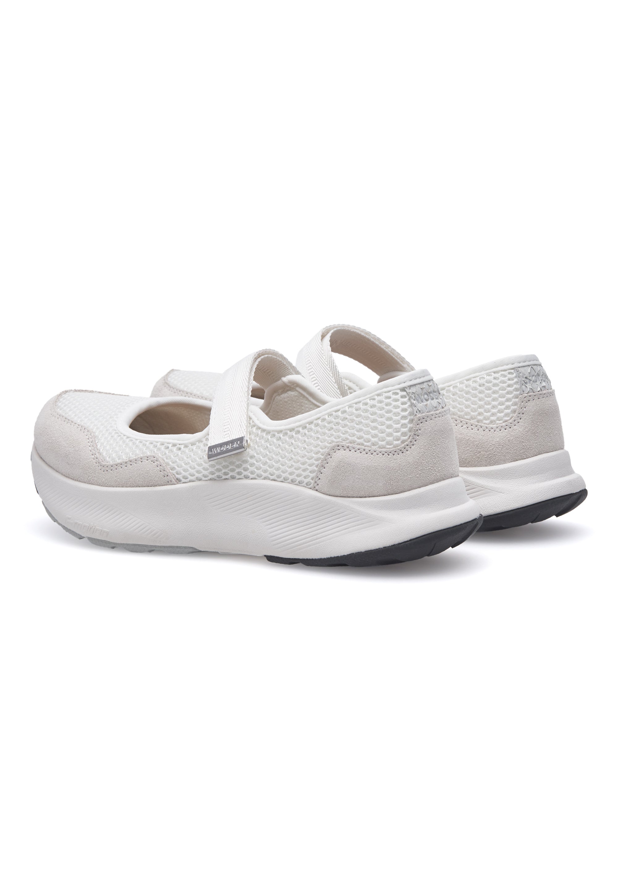 WODEN Mary Mesh Ballerina 511 Blanc de Blanc