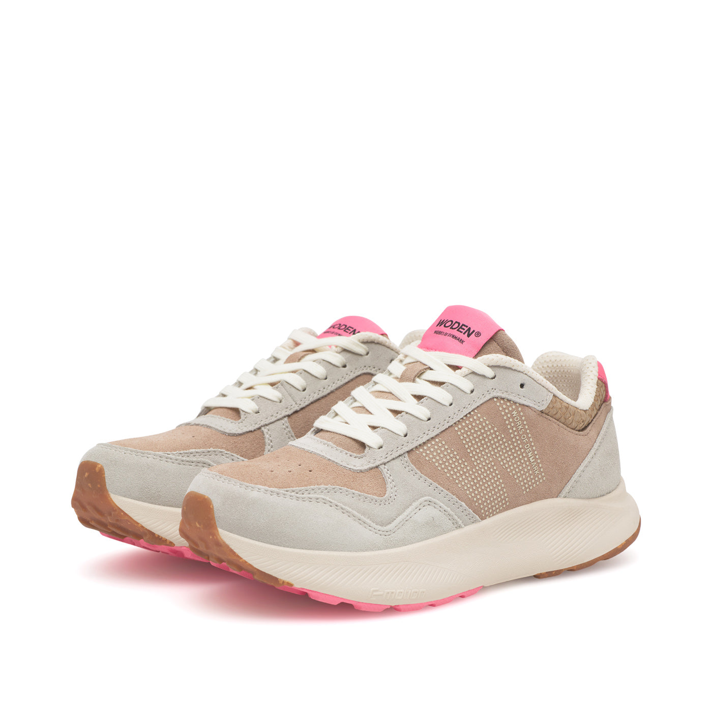 WODEN Mathilde Runner Suede Sneakers 377 Raspberry Multi