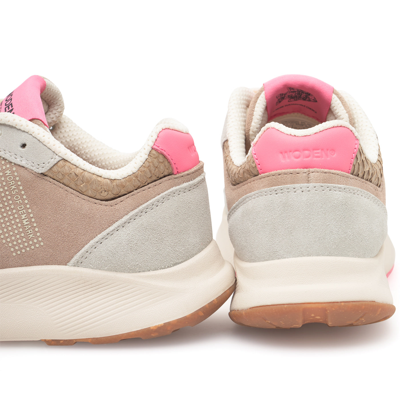 WODEN Mathilde Runner Suede Sneakers 377 Raspberry Multi