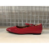 WODEN STB WOMENS Maya Patent Ballerina 123 Fire Red