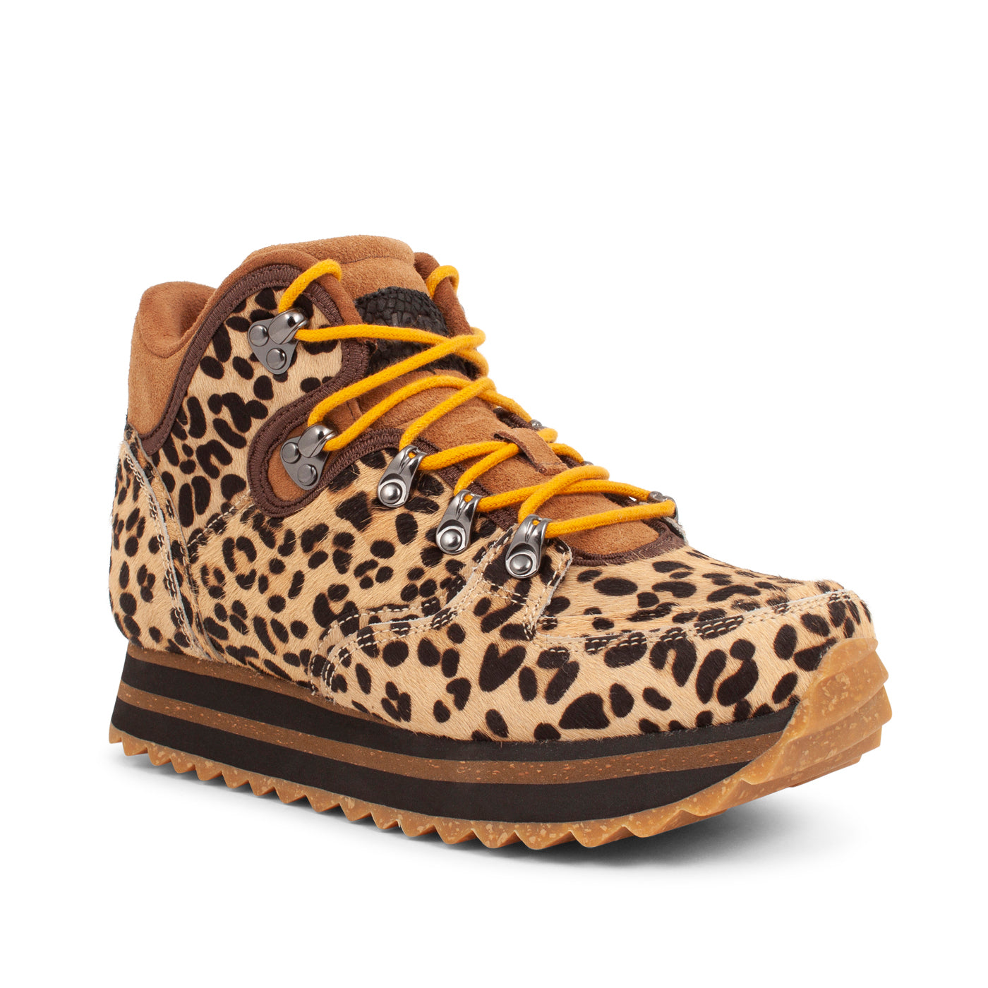 WODEN Mille Animal Plateau Boots 327 Leopard