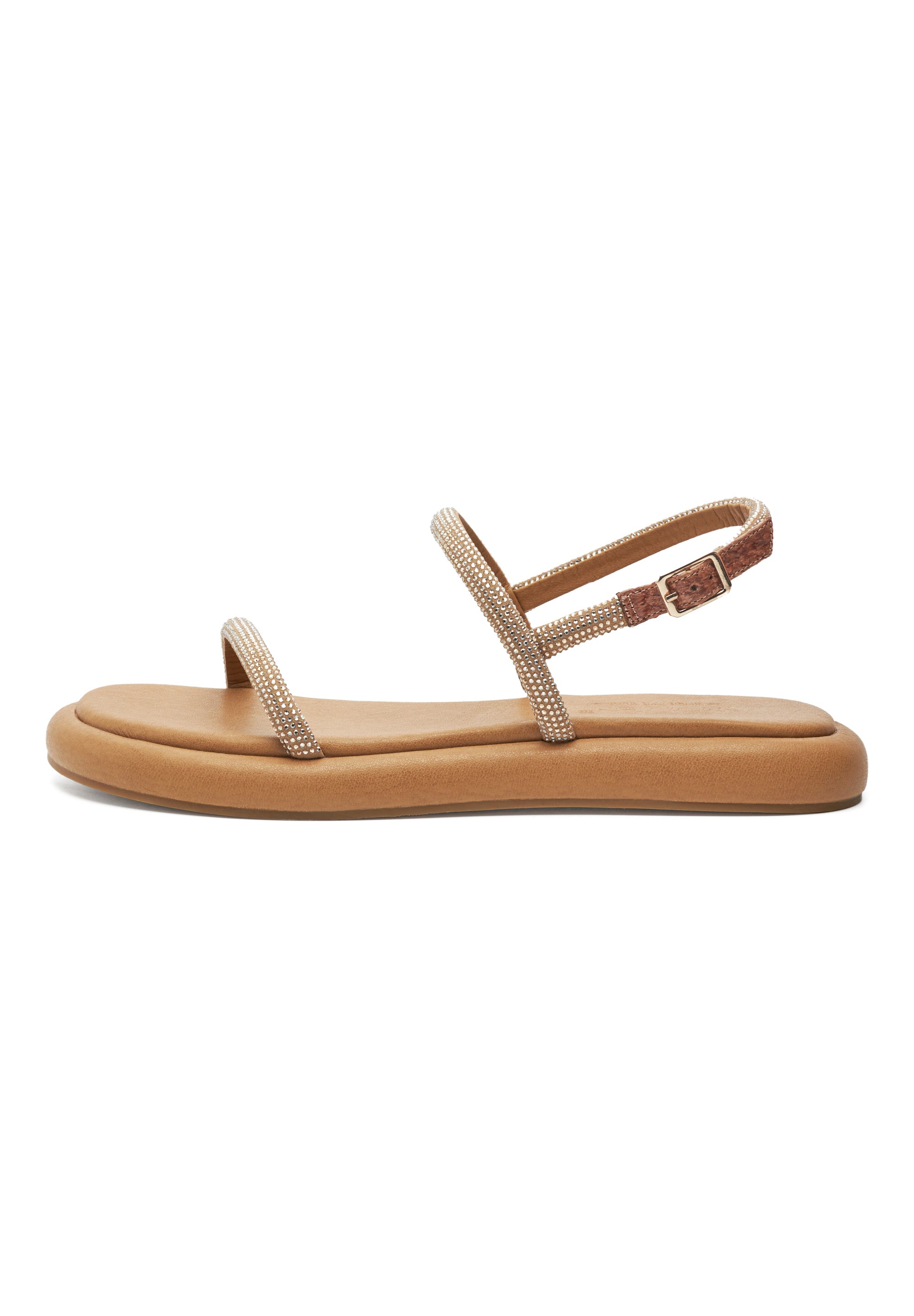 WODEN STB WOMENS Monica Crystal Sandals 045 Gold