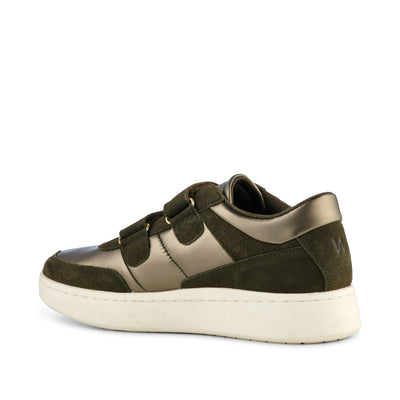 WODEN Monica Metallic Nylon Sneakers 788 Moss