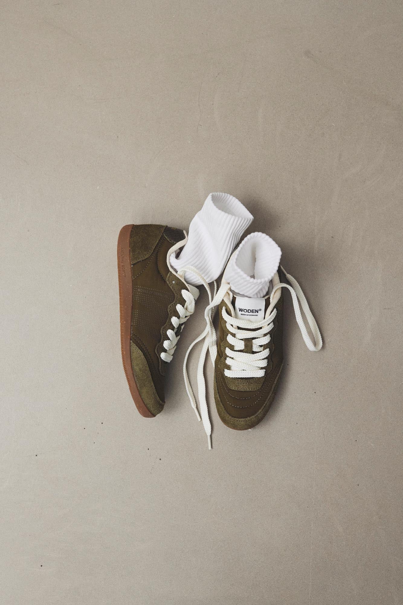 WODEN Nanna Sneakers 295 Dark Olive