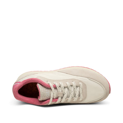 WODEN Nellie Vintage Sneakers 231 Blanc De Blanc/Aurora Pink