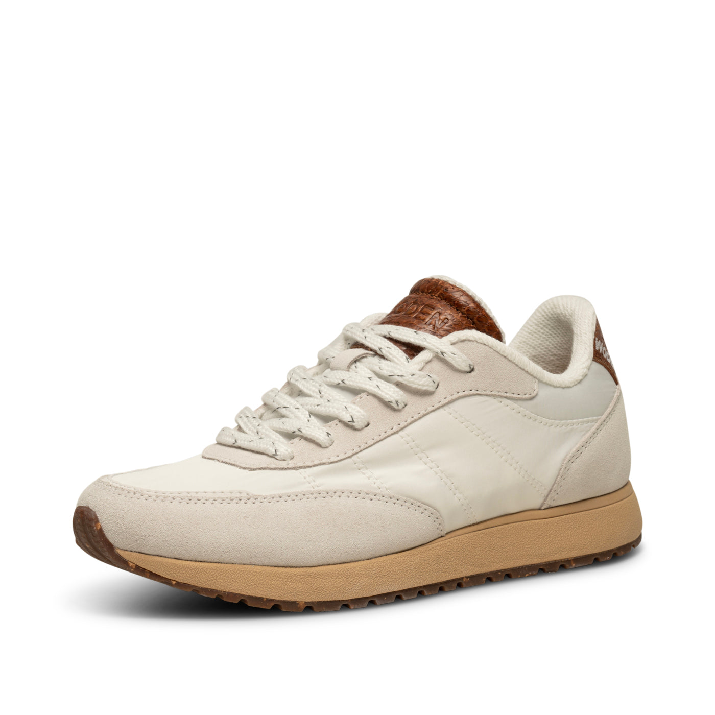 WODEN Nellie Vintage Sneakers 820 Blanc De Blanc/Beige